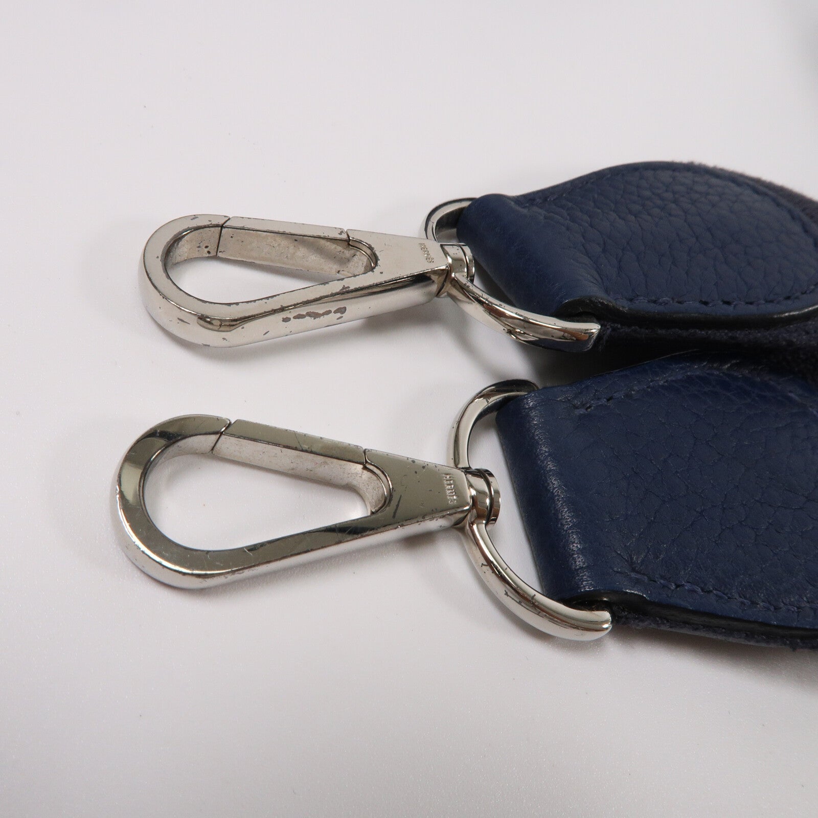 HERMES Clemence皮革Evelyne PM肩背袋Blue Indigo