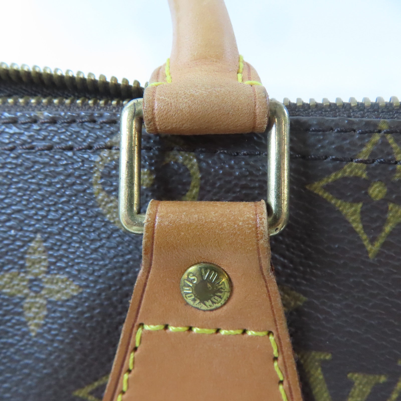 LOUIS VUITTON Monogram Speedy 25金扣手挽袋啡色