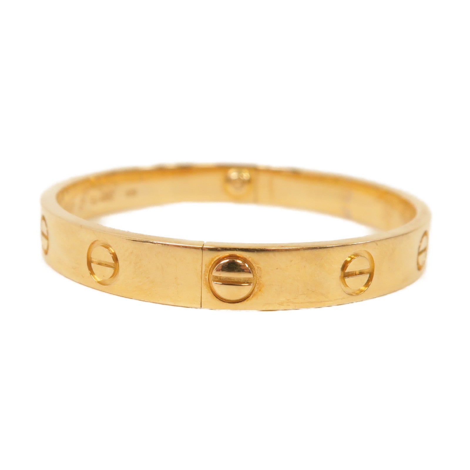 CARTIER 18K玫瑰金Love Bracelet手鐲玫瑰金色