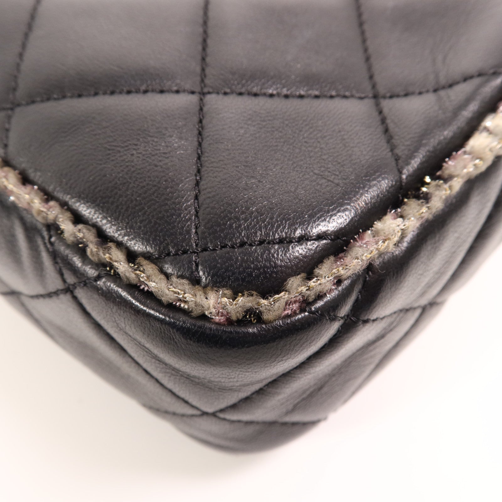 CHANEL 羊皮皮革Shoulder Bag金扣肩背袋