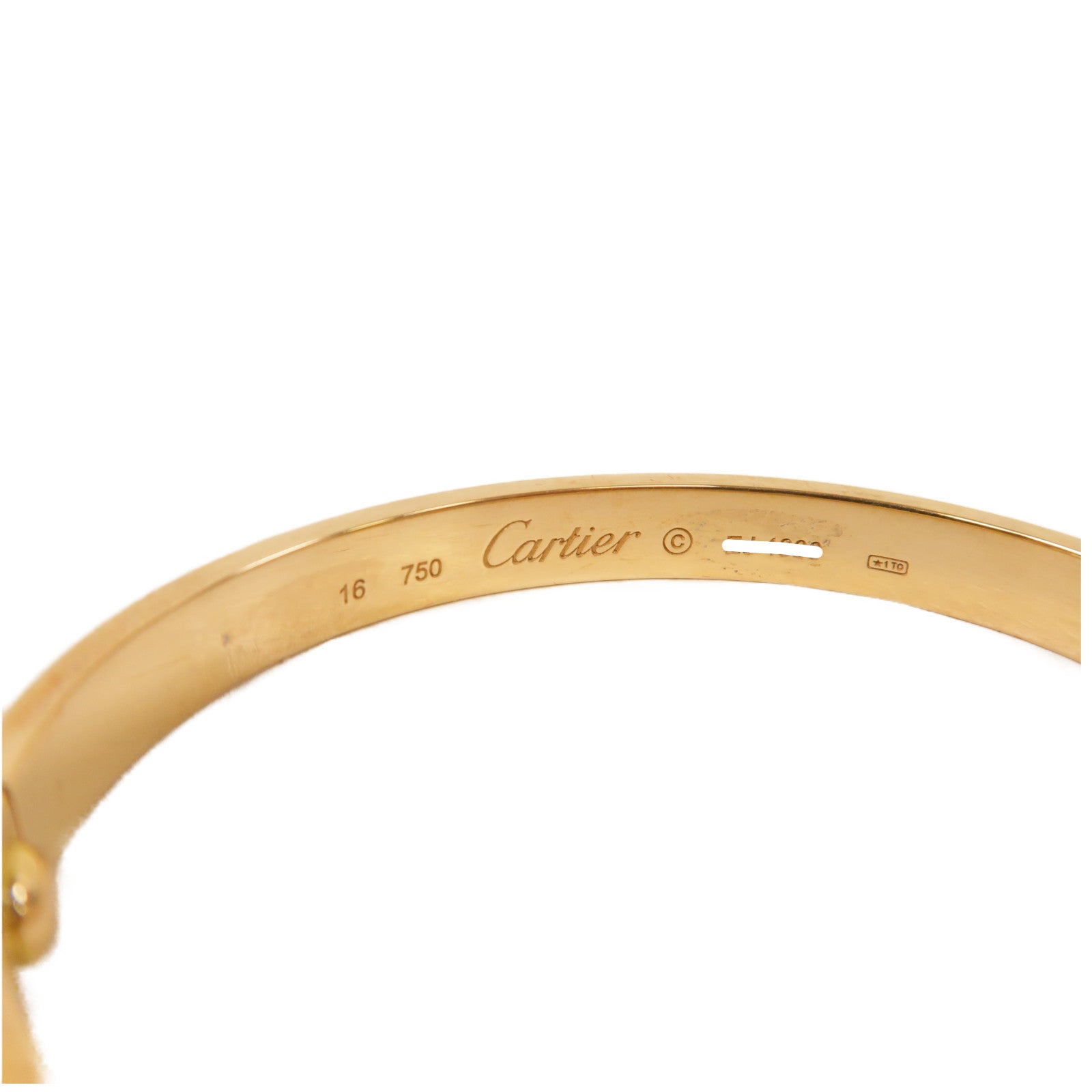 CARTIER 18K玫瑰金Love Bracelet手鐲玫瑰金色