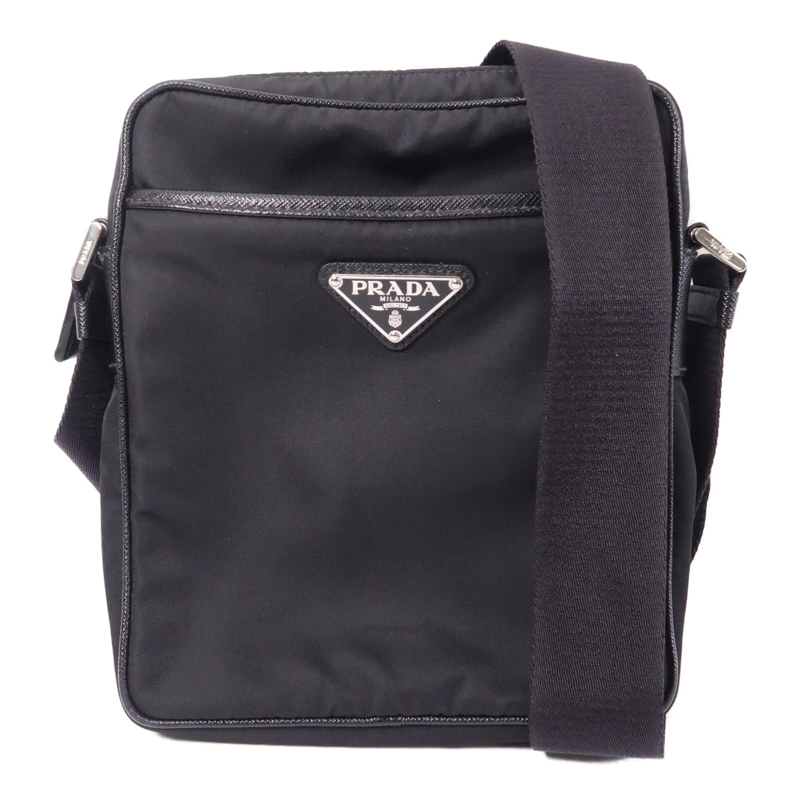 PRADA 尼龍Re-Nylon and Saffiano Shoulder Bag肩背袋