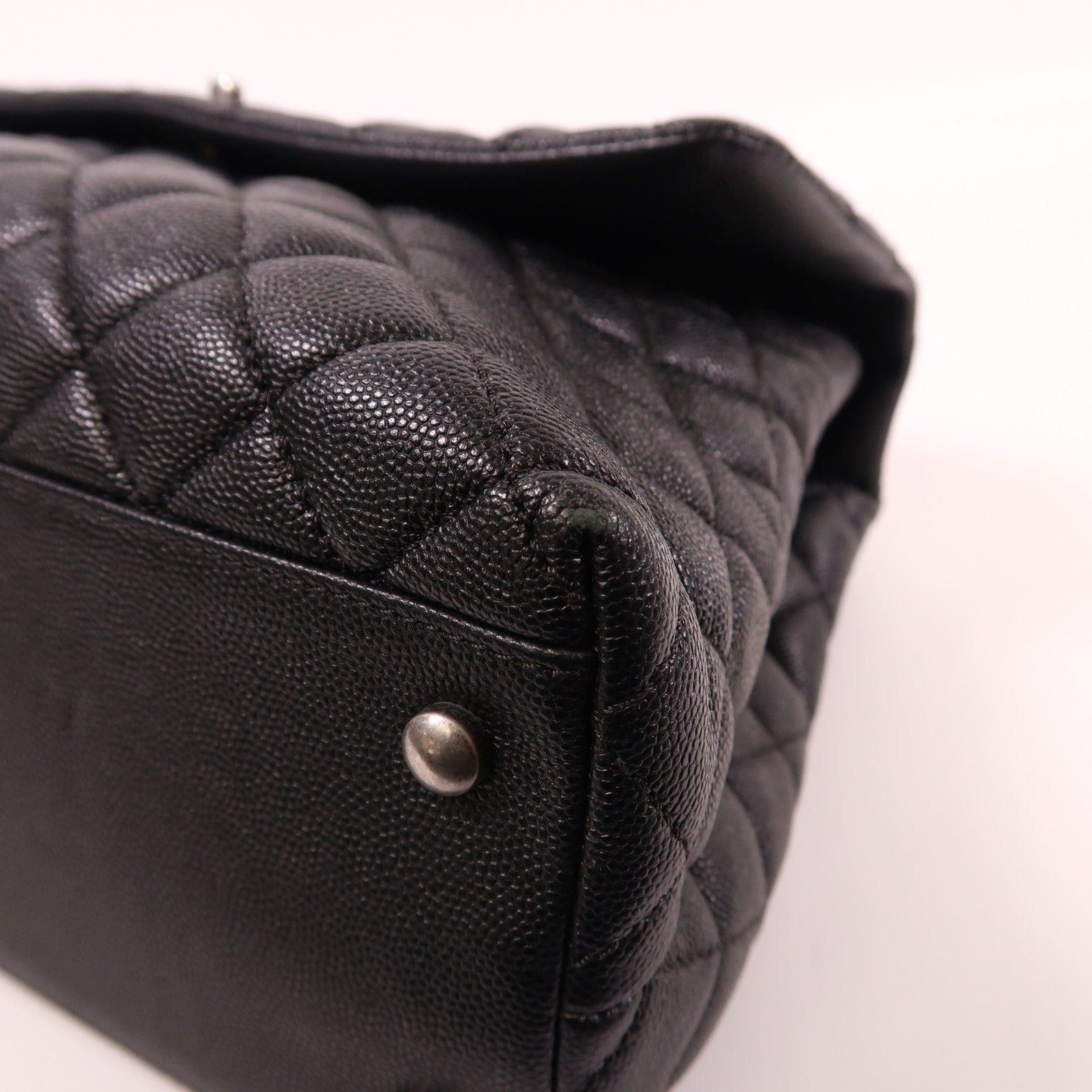 CHANEL 蜥蝪皮革/牛皮皮革Flap Bag With Top Handle手挽肩背兩用袋