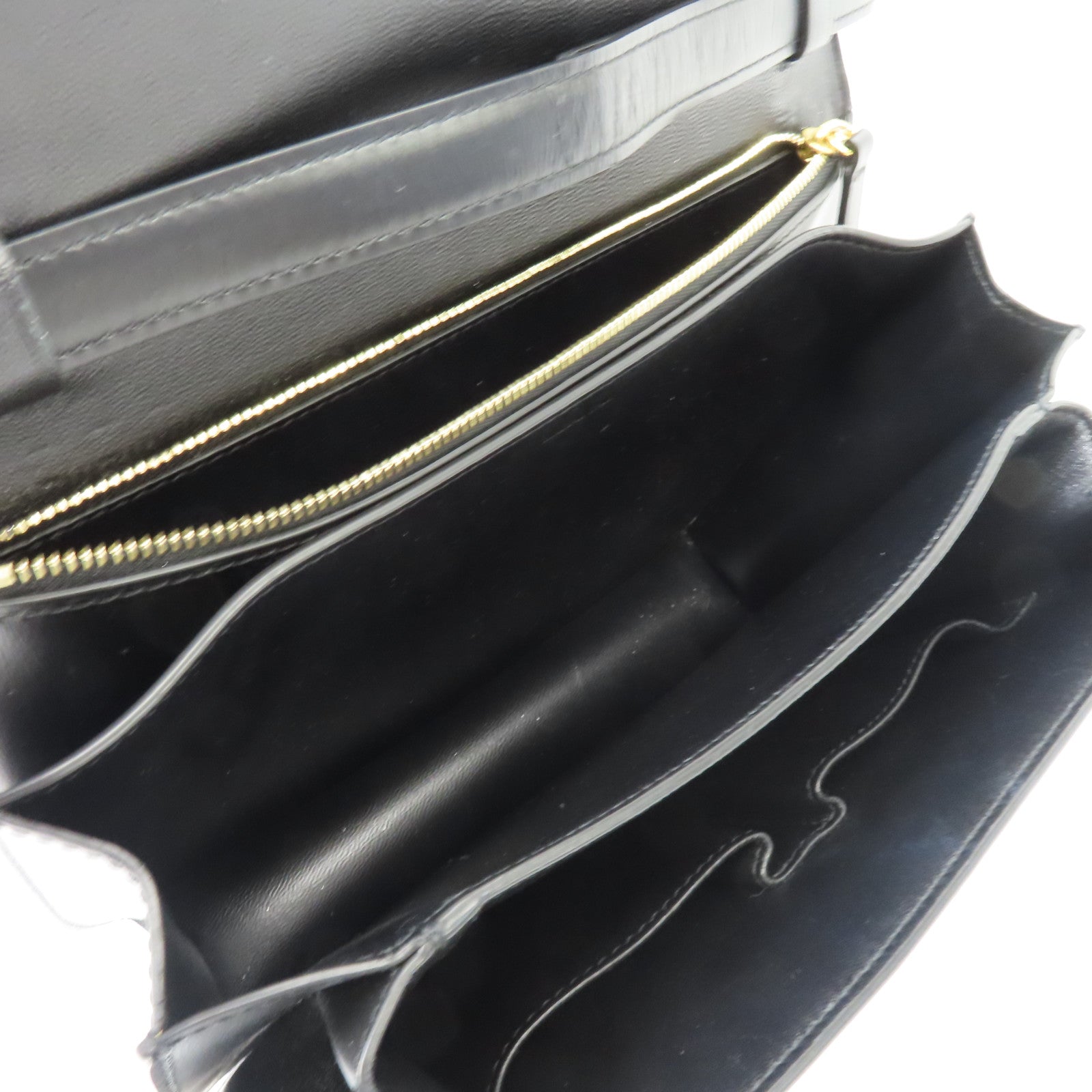 CELINE 牛皮皮革Shoulder Bag金扣肩背袋黑色