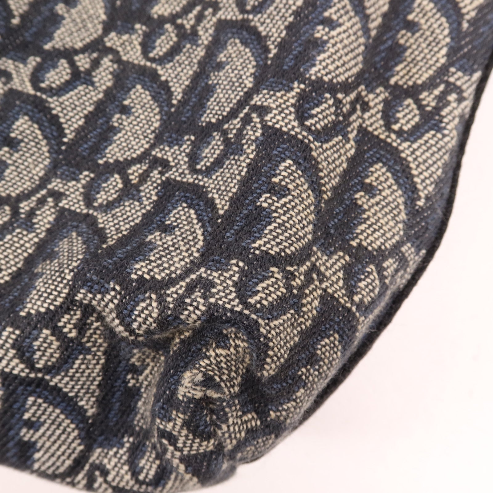 Dior 帆布Vintage Shoulder Bag銀扣肩背袋