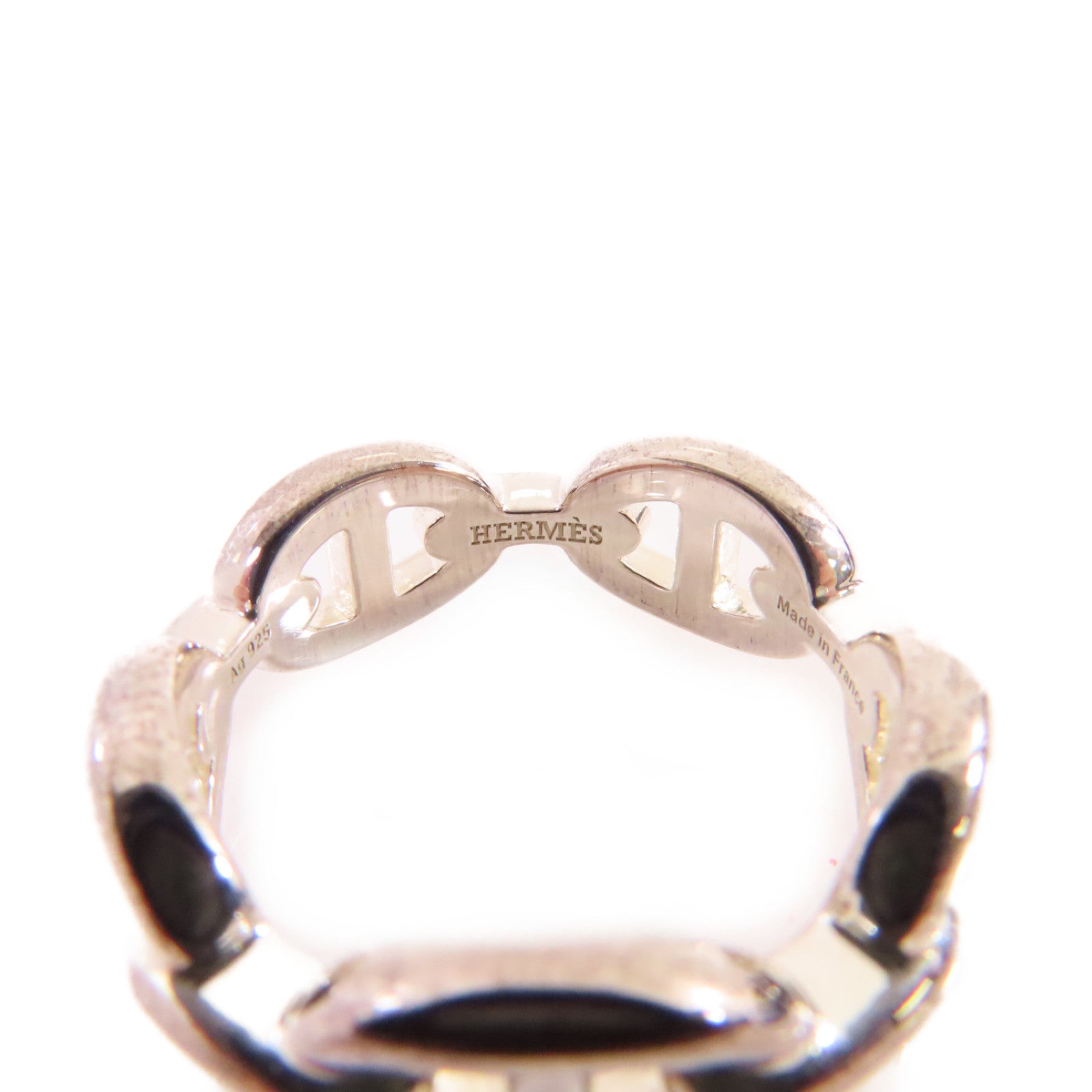 HERMES 925純銀Chaine D'Ancre Ring戒指#55/#7.25
