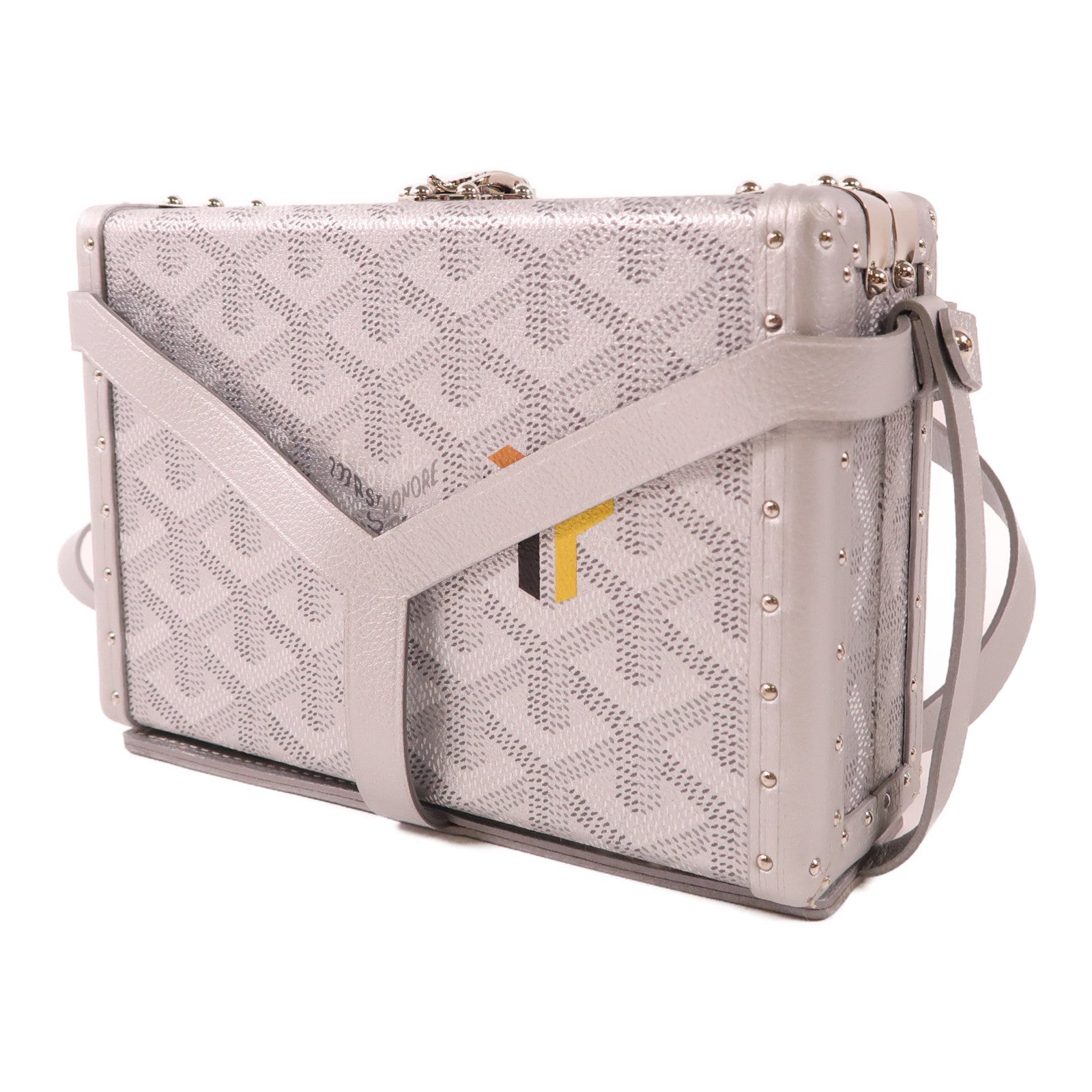 GOYARD 【激減優惠】塗層帆布Minaudiere Trunk Bag銀扣肩背袋