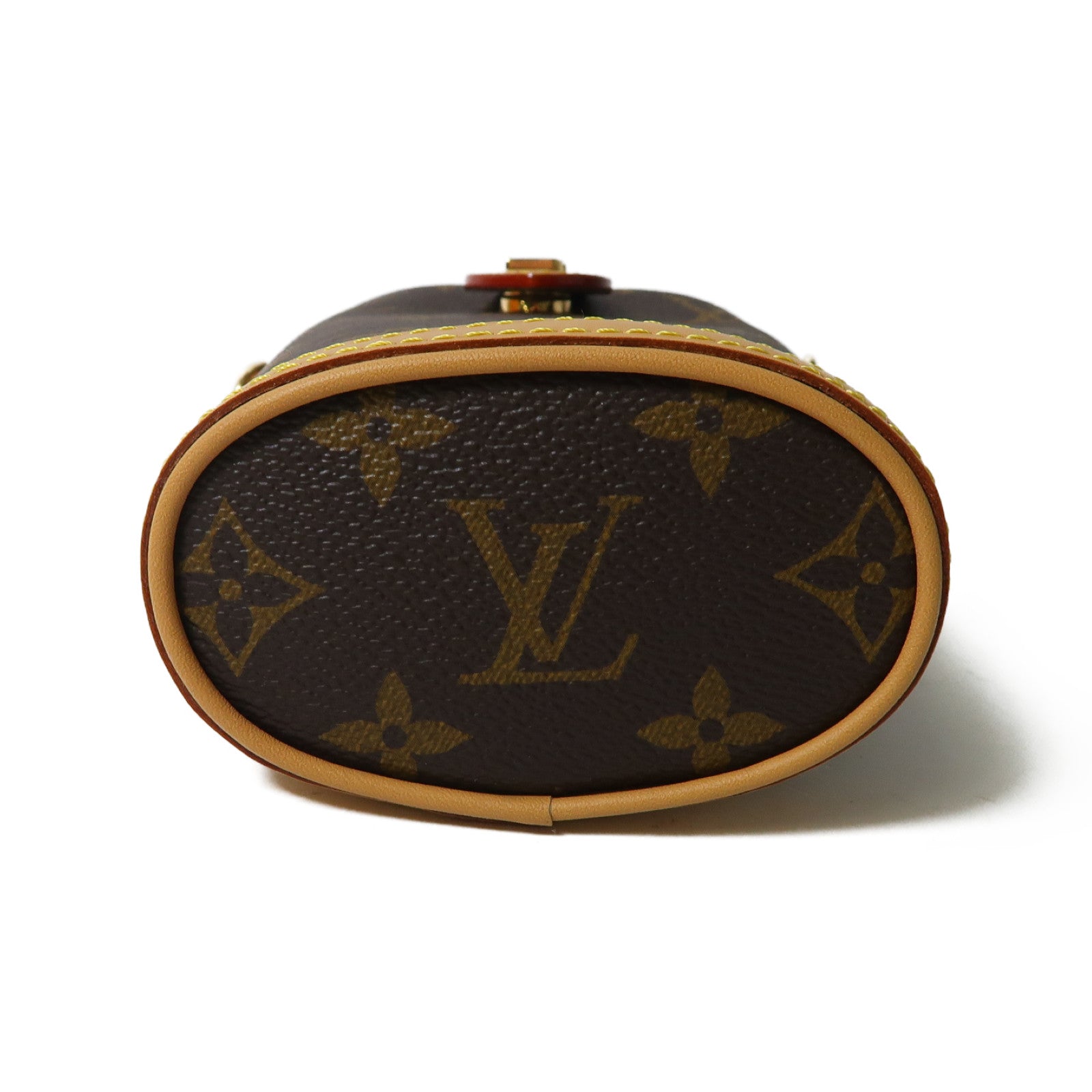 LOUIS VUITTON Monogram Fold Me Pouch金扣肩背袋啡色