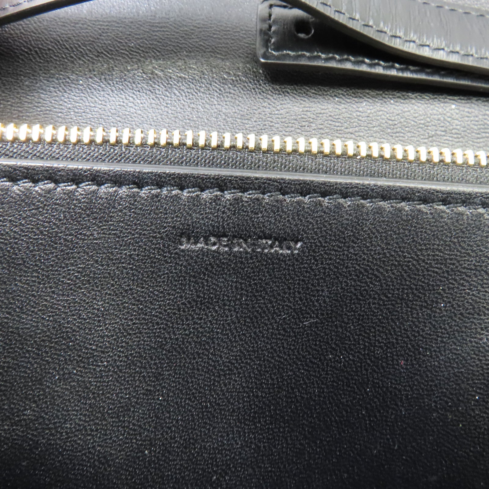 CELINE 牛皮皮革Shoulder Bag金扣肩背袋黑色