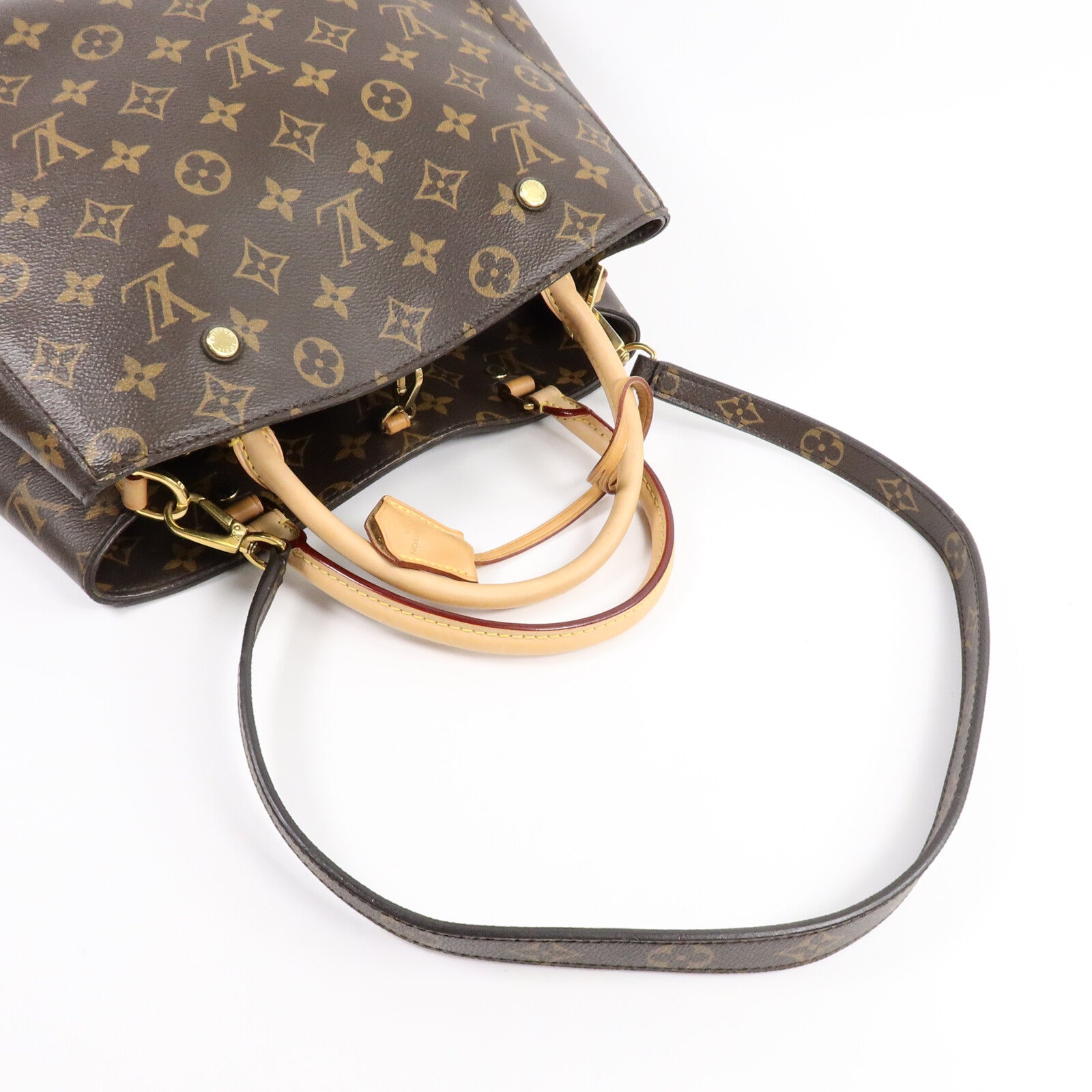 LOUIS VUITTON Monogram Montaigne MM手挽肩背兩用袋