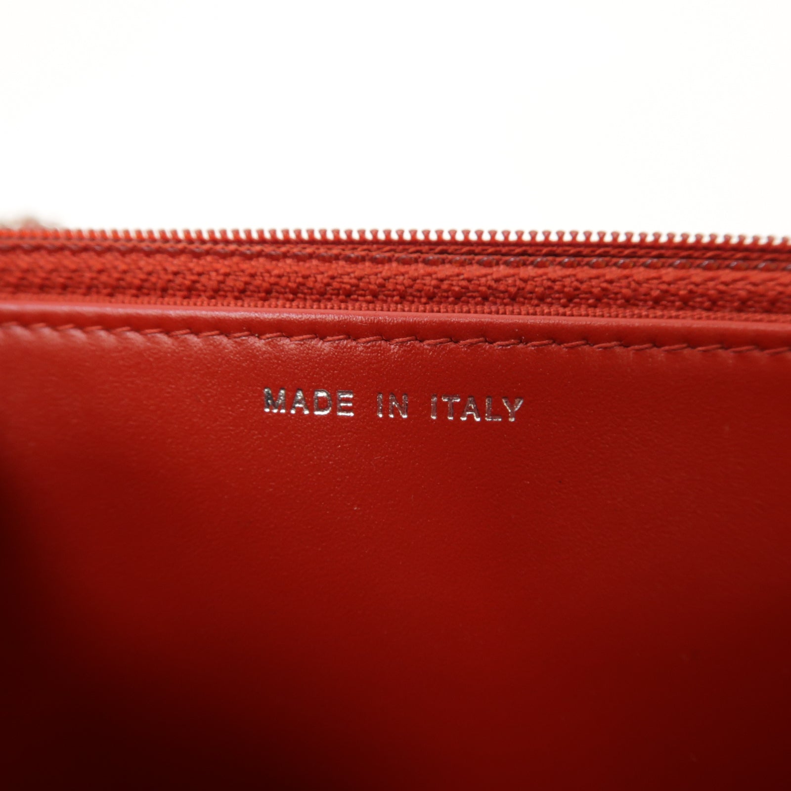 CHANEL 【激減優惠】斜紋牛皮皮革Wallet On Chain Shoulder Bag銀扣肩背袋紅色