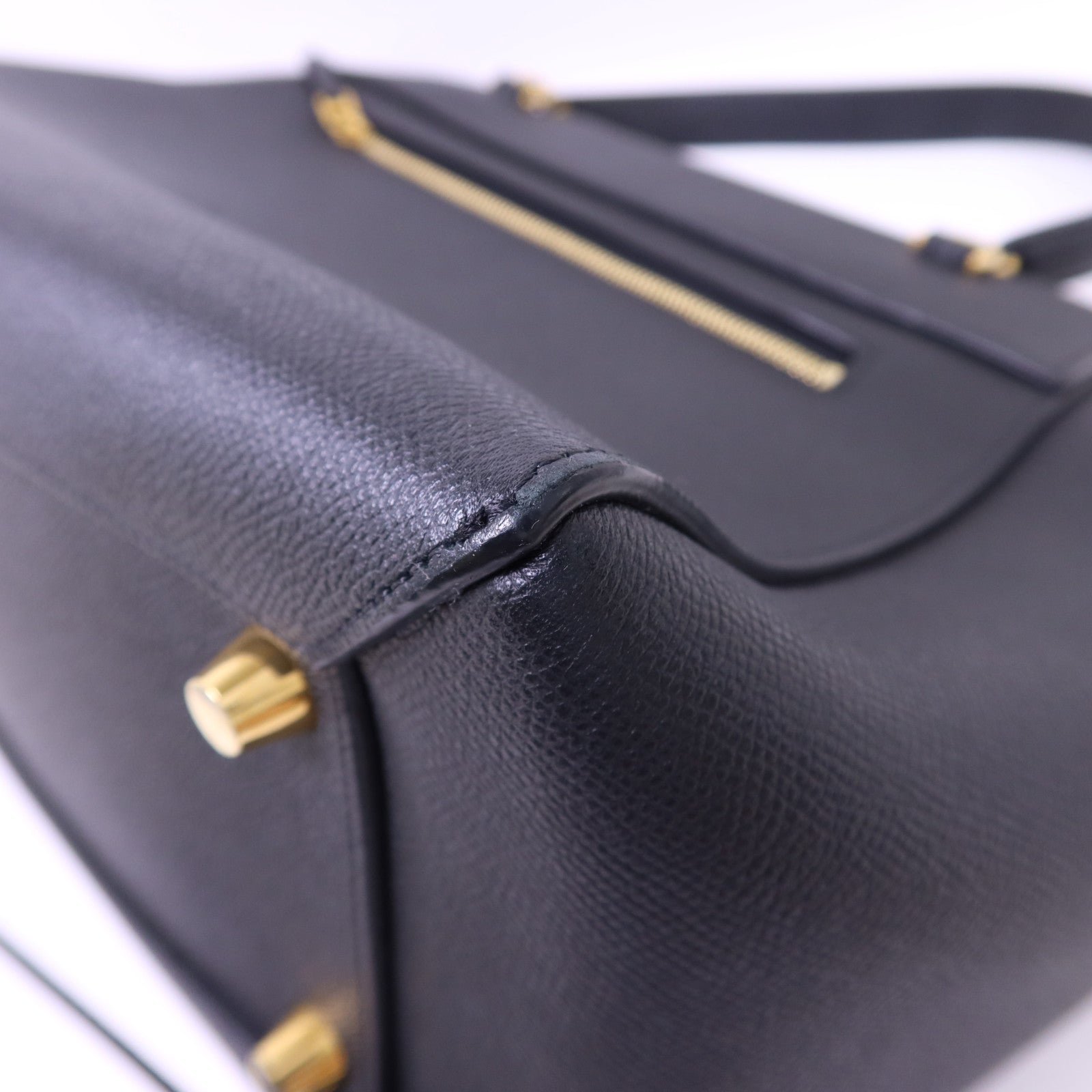 CELINE 牛皮皮革Belt Bag Mini金扣手挽肩背兩用袋
