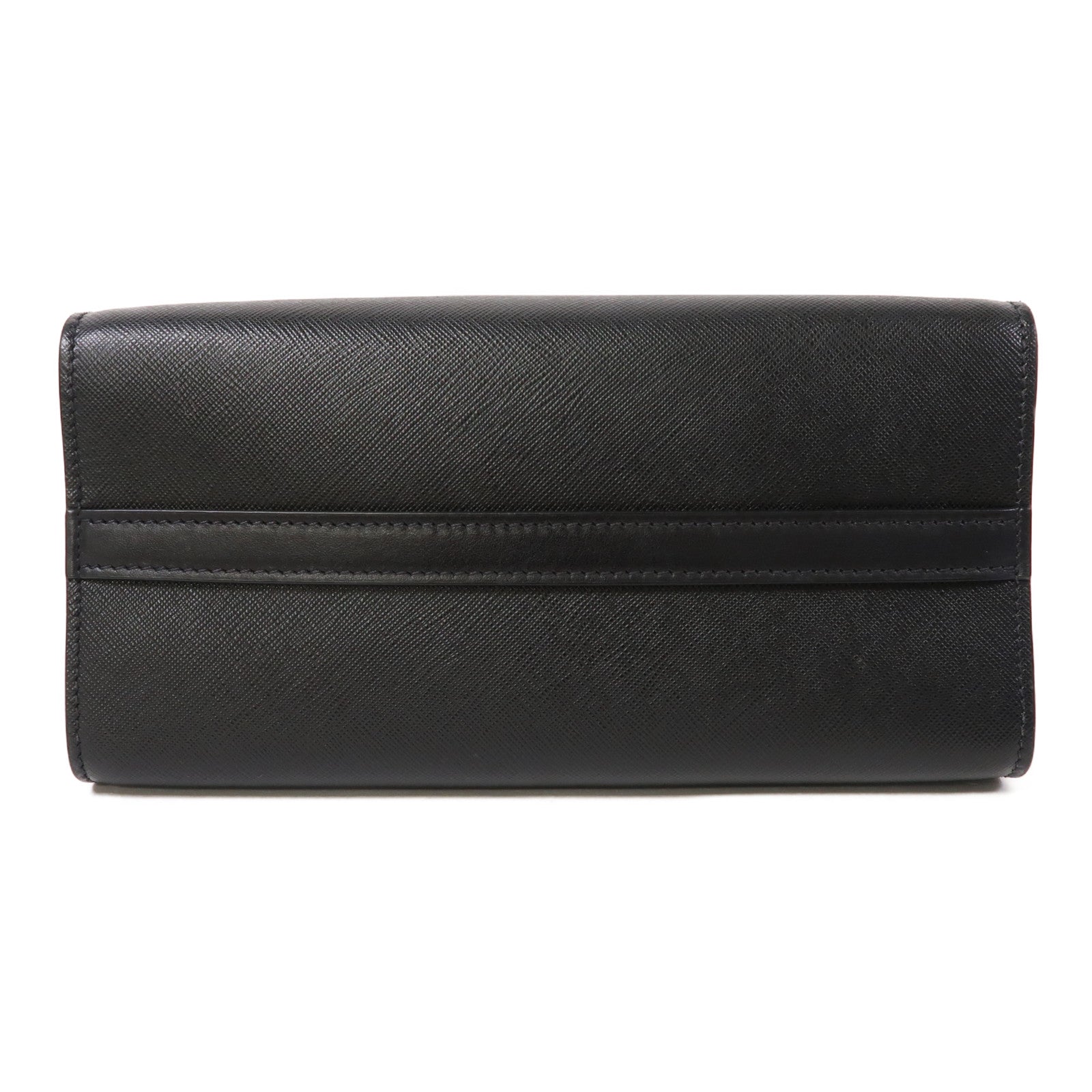 PRADA 【激減優惠】皮革2 Way Shoulder Bag金扣手挽肩背兩用袋黑色