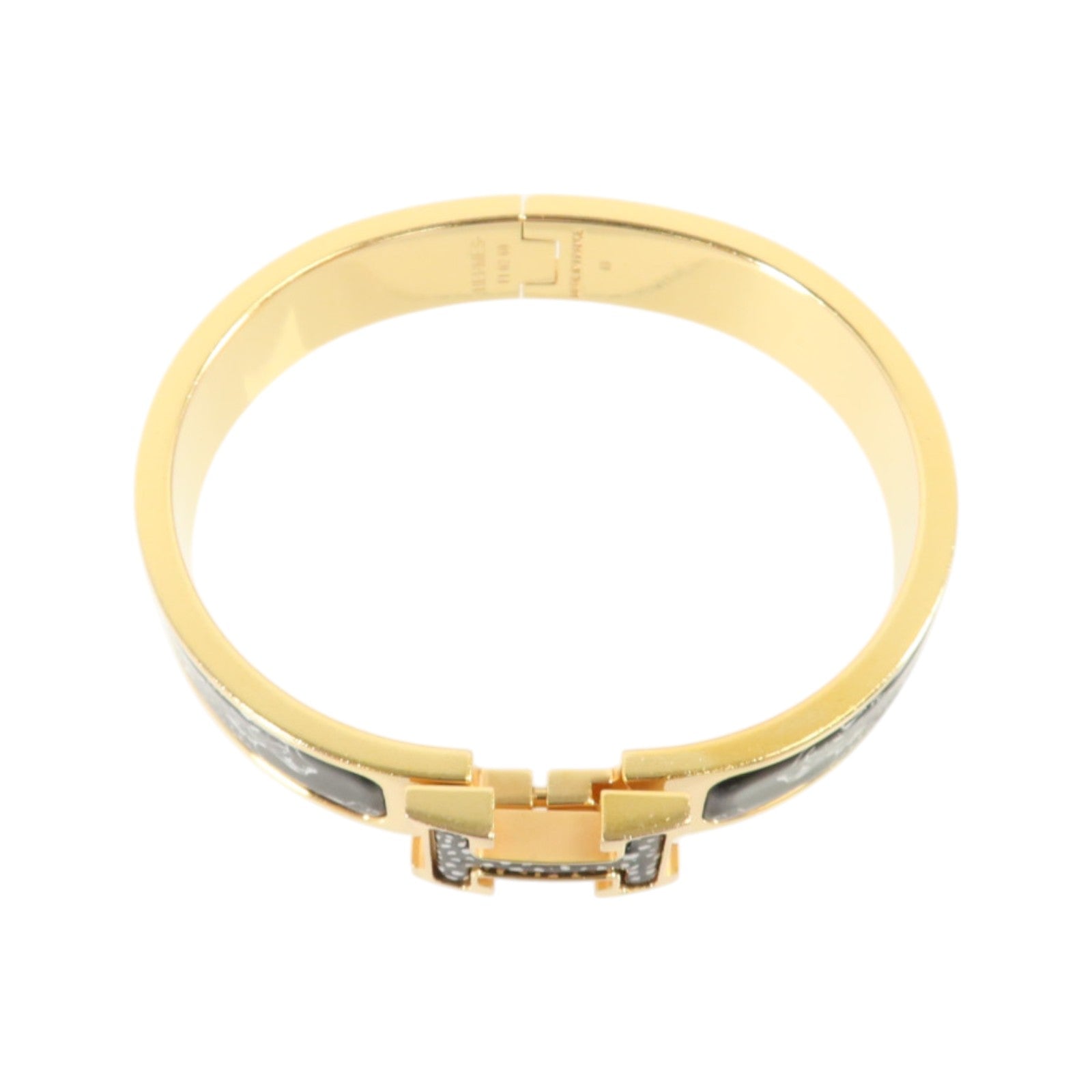 HERMES 金屬/琺瑯Clic H Bracelet金扣手鏈