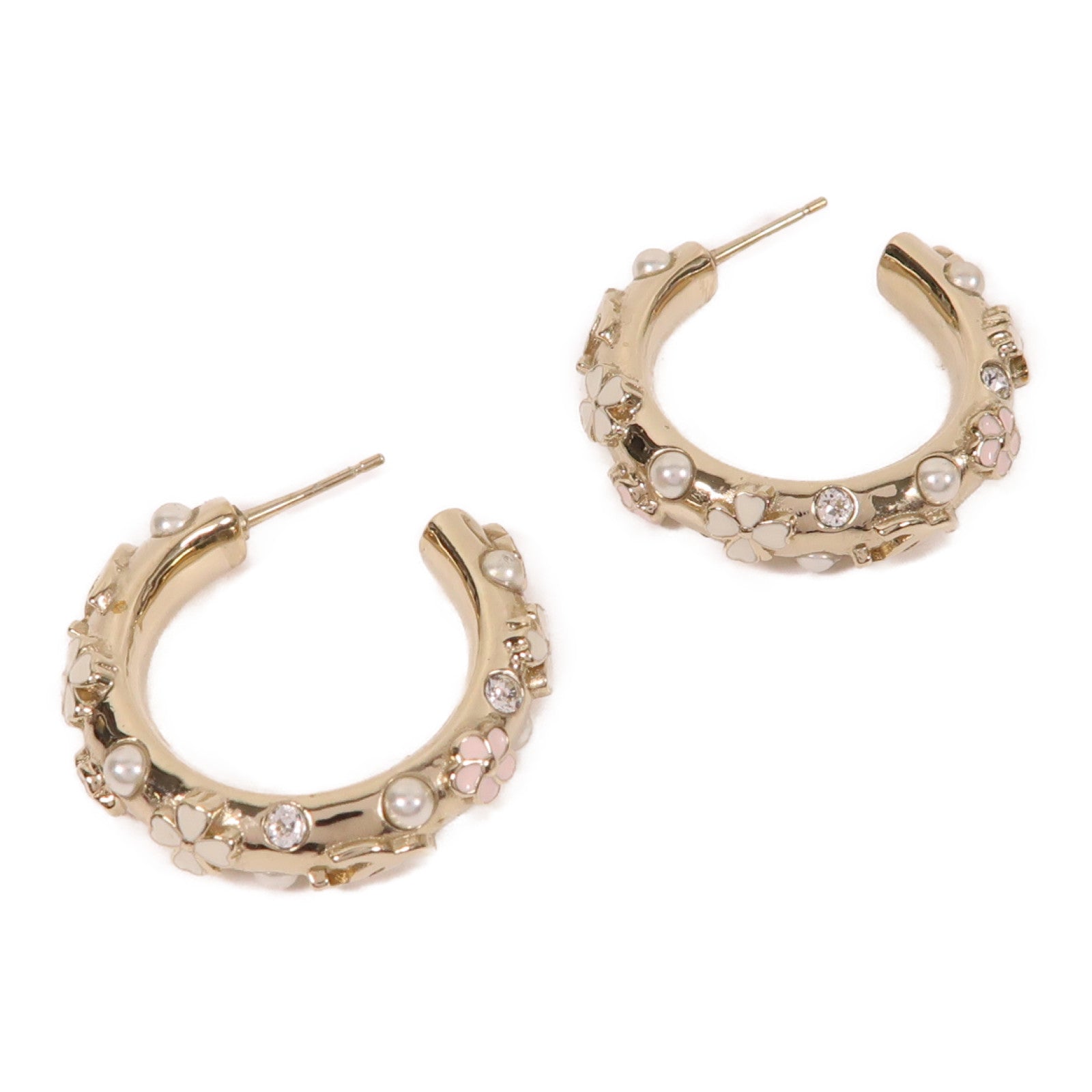 CHANEL 金屬Earrings耳環金色