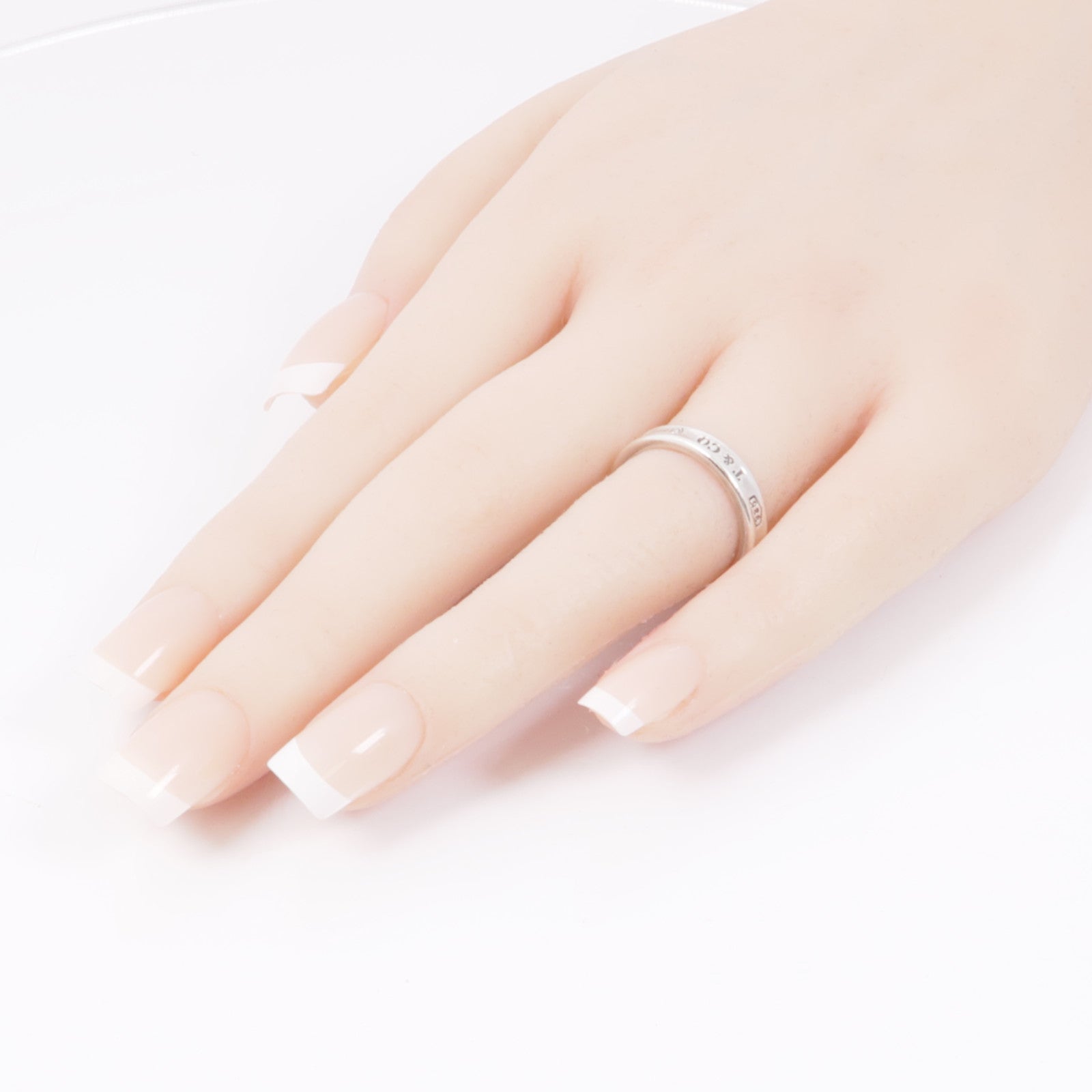 TIFFANY＆CO 925純銀1837 Ring戒指US#5.75