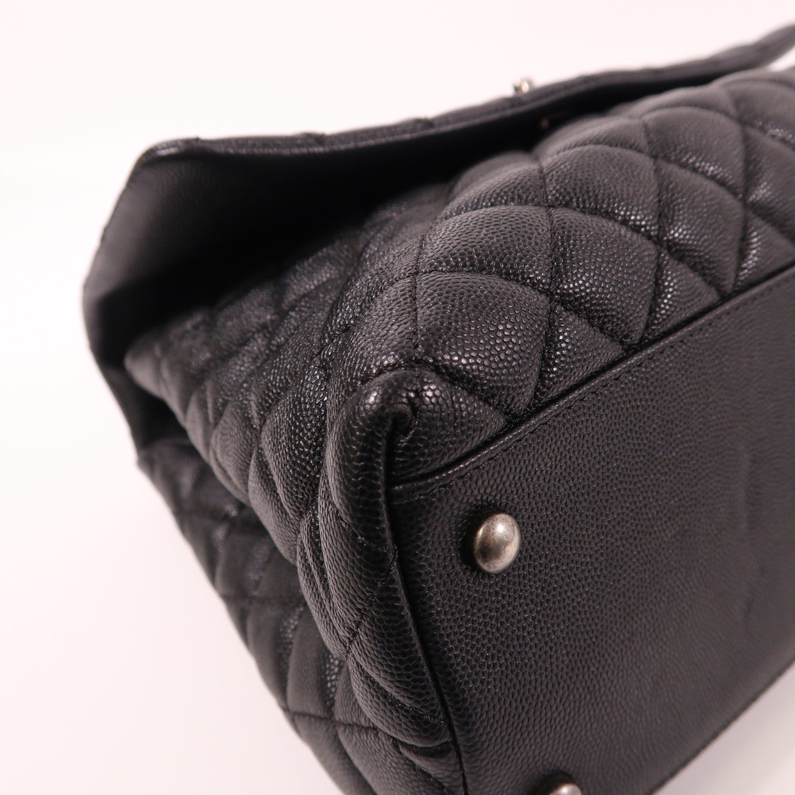 CHANEL 蜥蝪皮革/牛皮皮革Flap Bag With Top Handle手挽肩背兩用袋