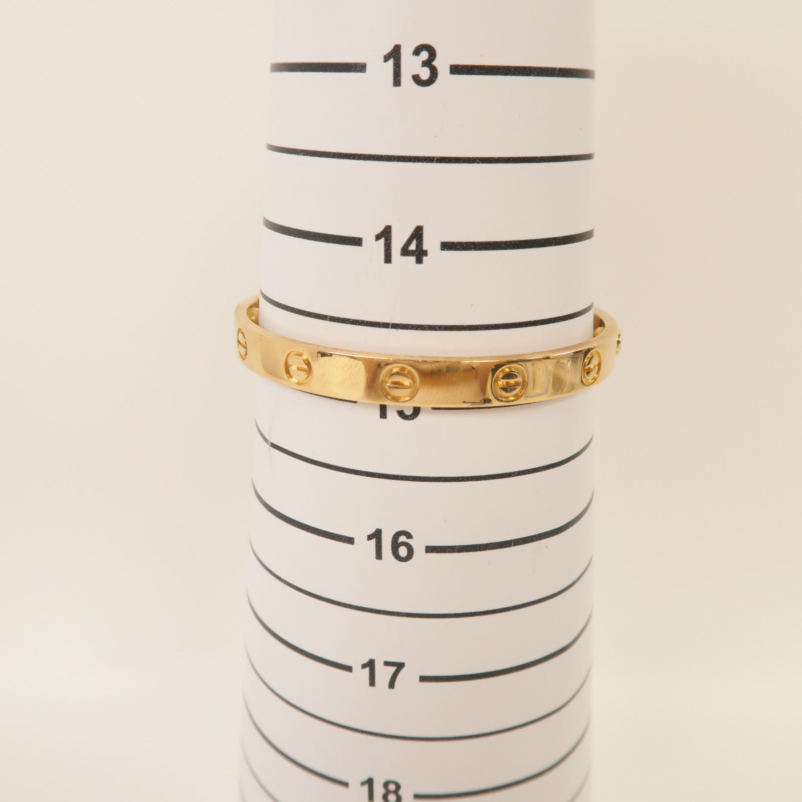 CARTIER 18K玫瑰金Love Bracelet手鐲玫瑰金色