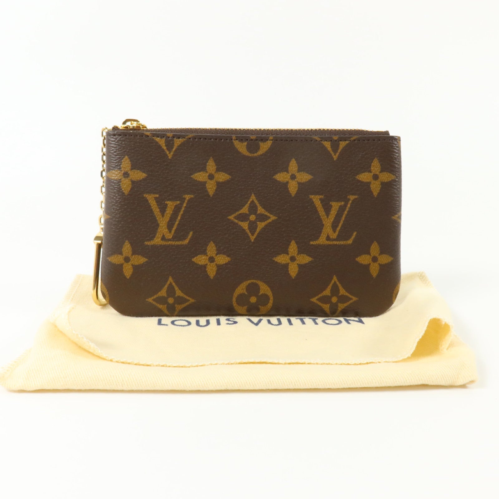 LOUIS VUITTON Monogram Key Pouch S金扣鎖匙套