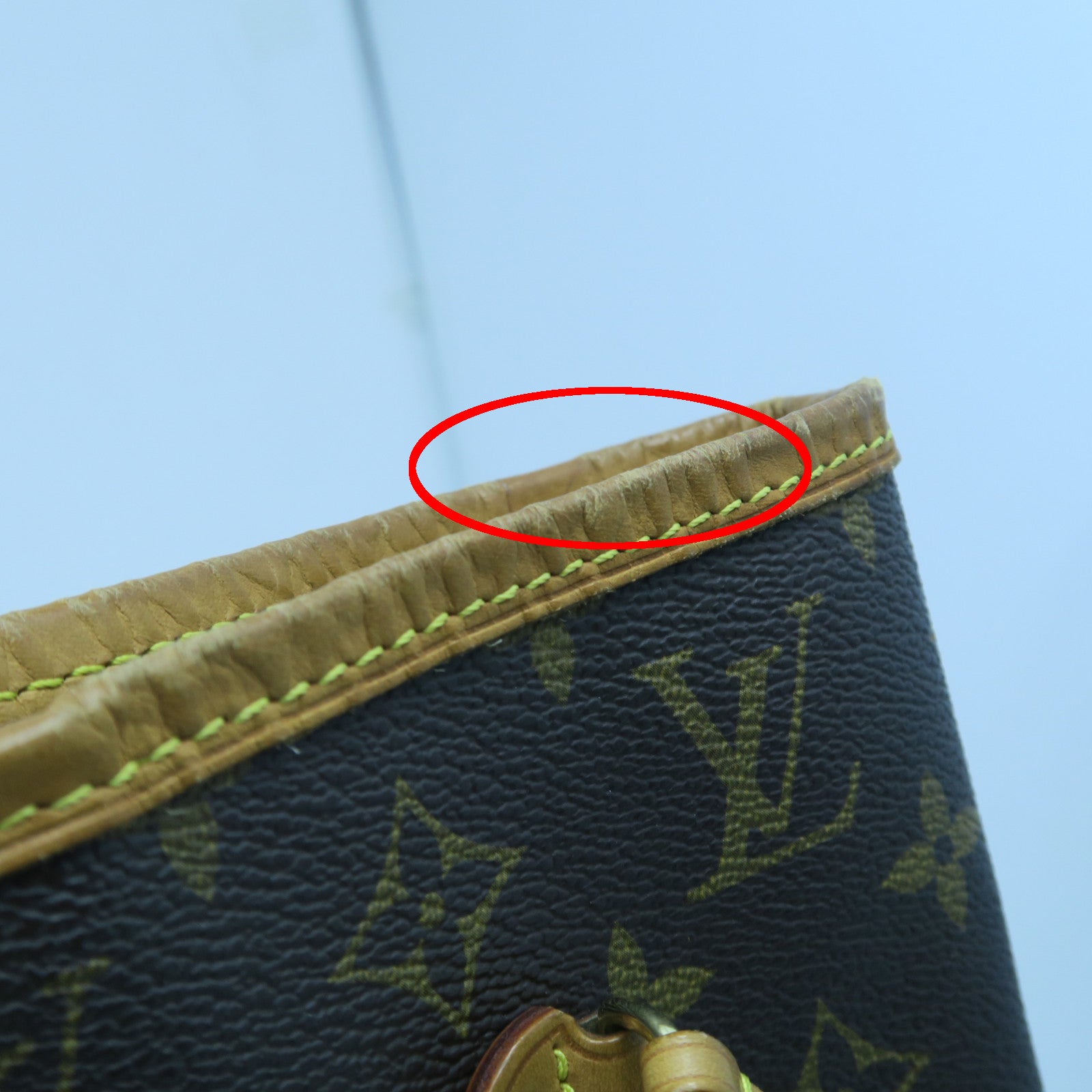 LOUIS VUITTON 【激減優惠】Monogram Neverfull MM金扣手挽袋啡色