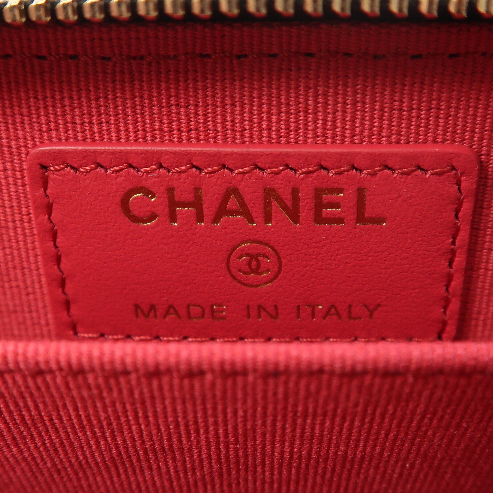 CHANEL 羊皮皮革Card Case金扣卡片套