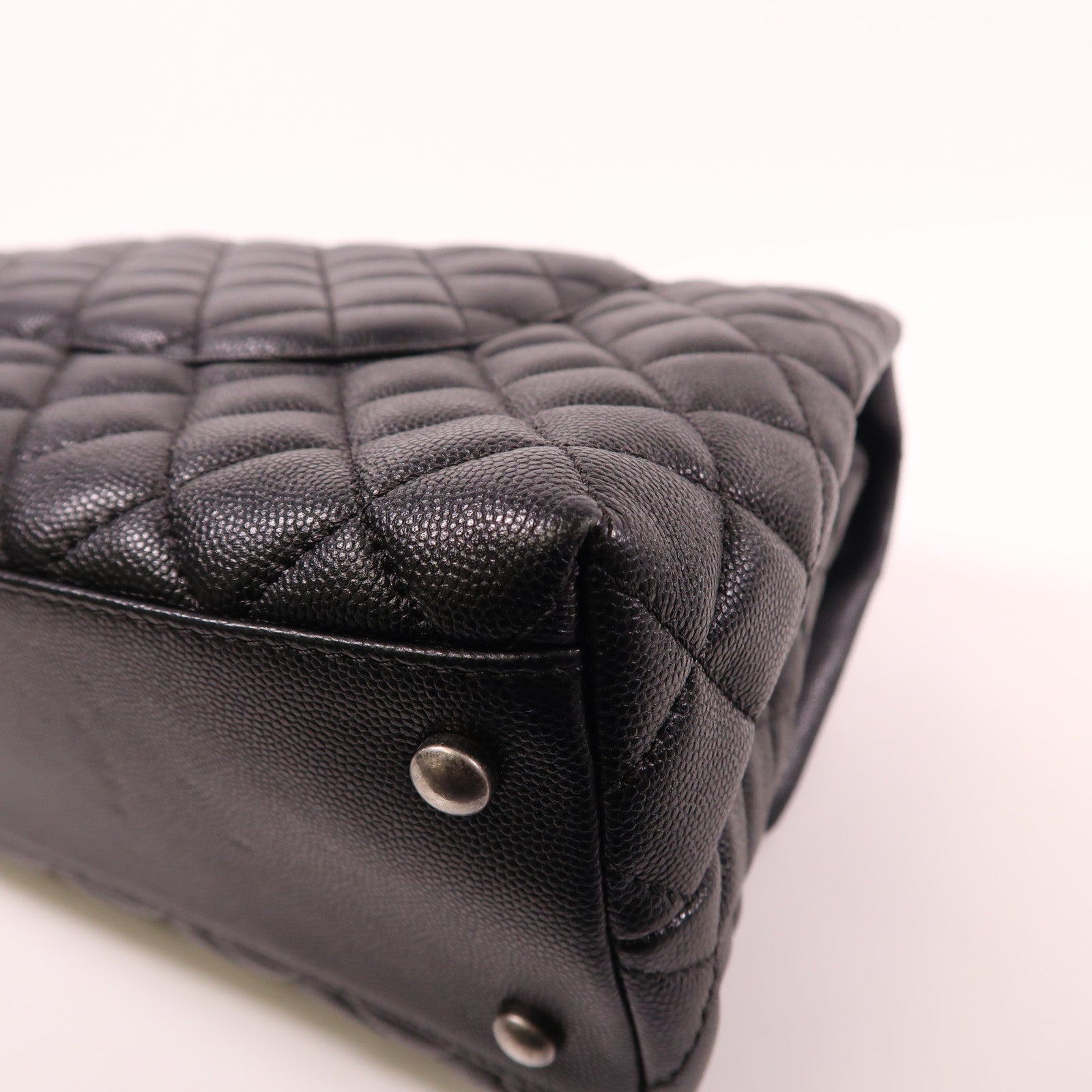 CHANEL 蜥蝪皮革/牛皮皮革Flap Bag With Top Handle手挽肩背兩用袋