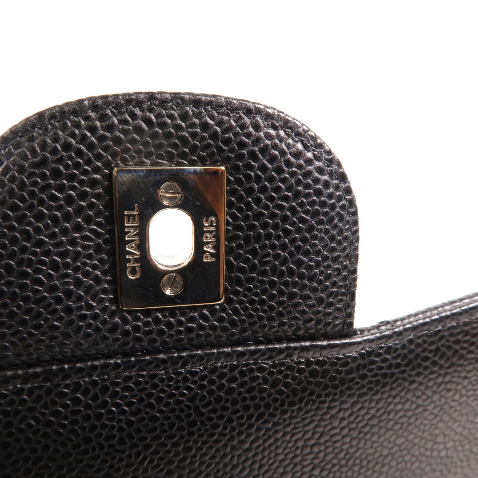 CHANEL 牛皮皮革Large Classic鏈帶肩背袋