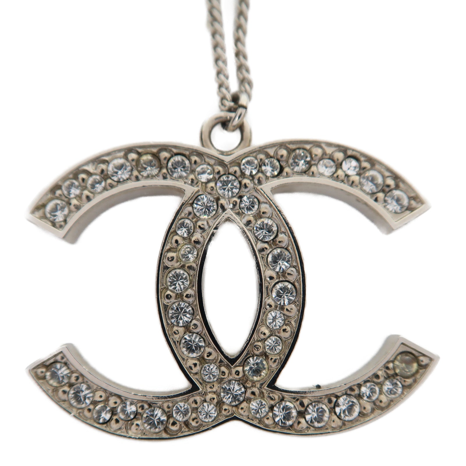 CHANEL 金屬Necklace項鍊銀色