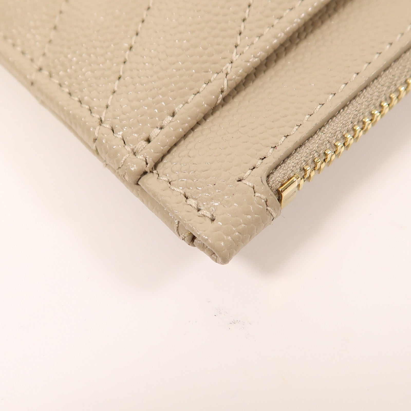 SAINT LAURENT 牛皮皮革Long Wallet金扣長錢包