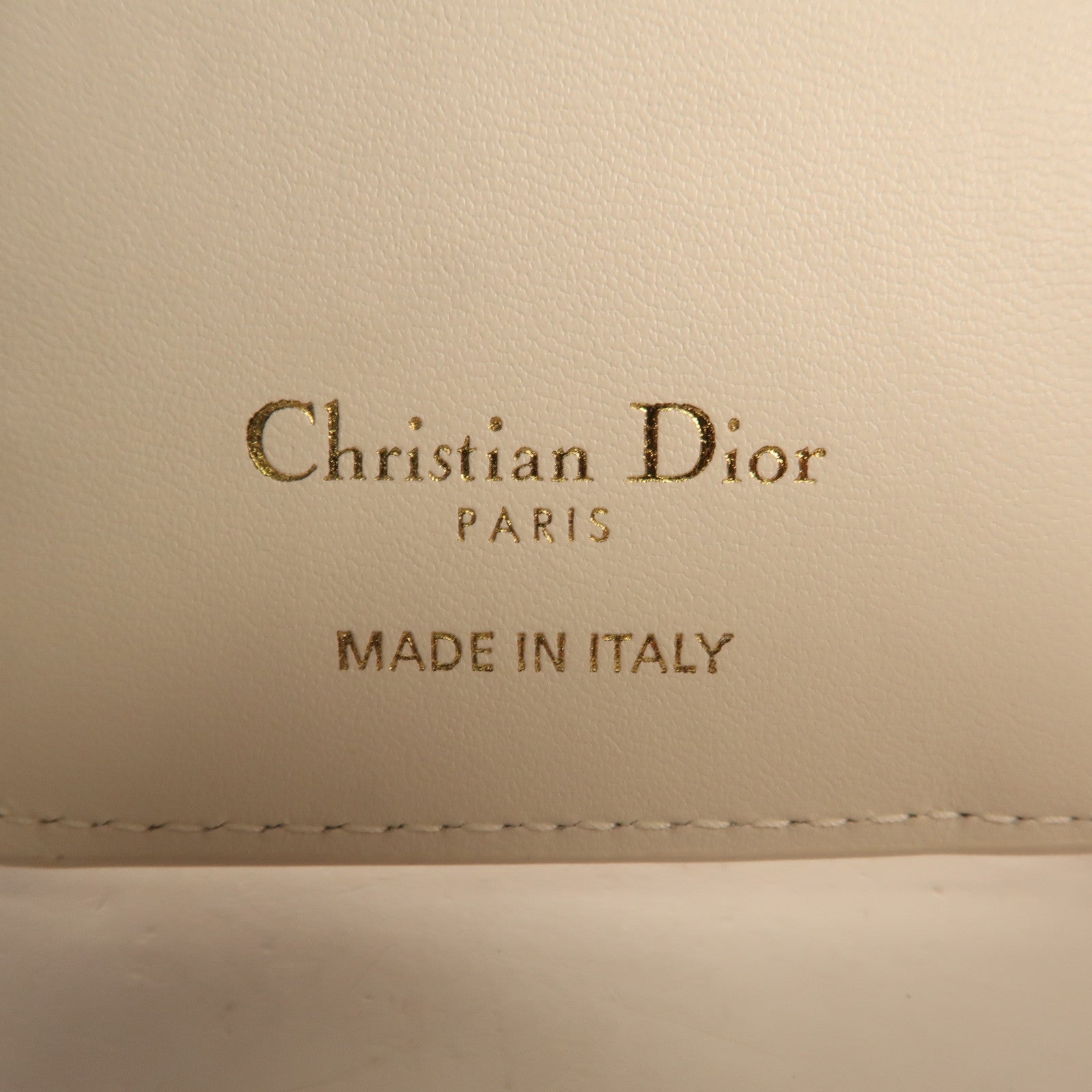 Dior 牛皮皮革Lucky Dahlia金扣錢包