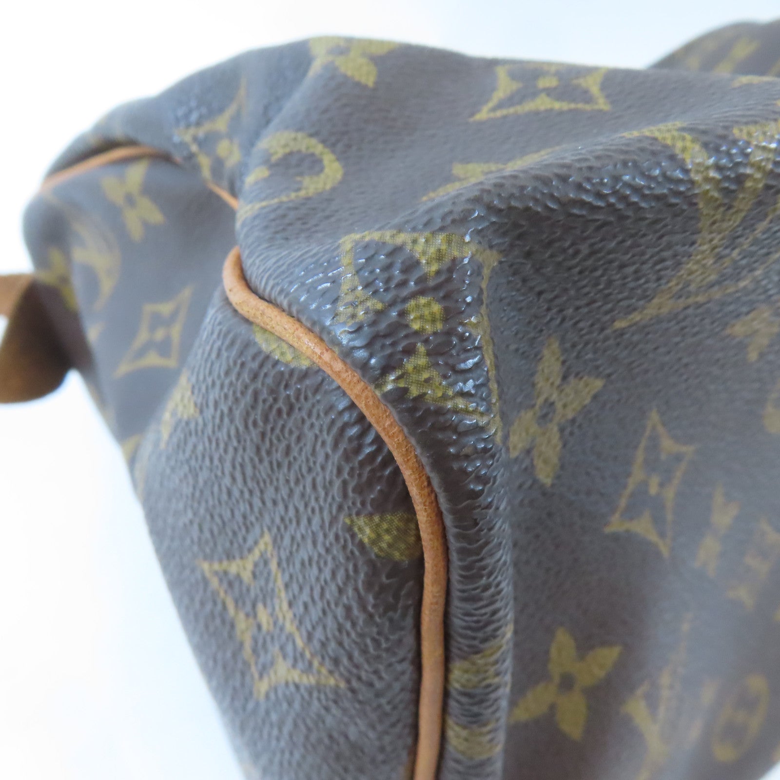 LOUIS VUITTON Monogram Speedy 25金扣手挽袋啡色