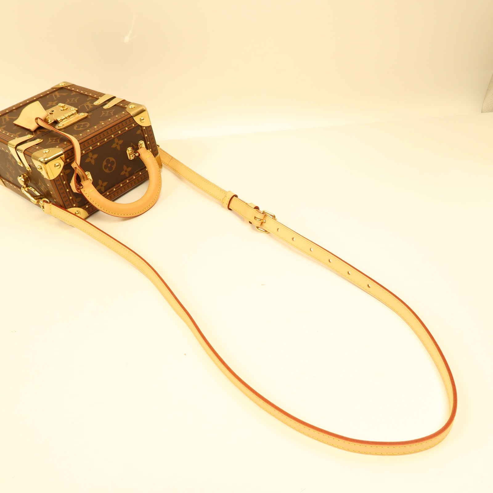 LOUIS VUITTON LV GHW Camera Box 2 Way Shoulder Bag M10079 Monogram Brown