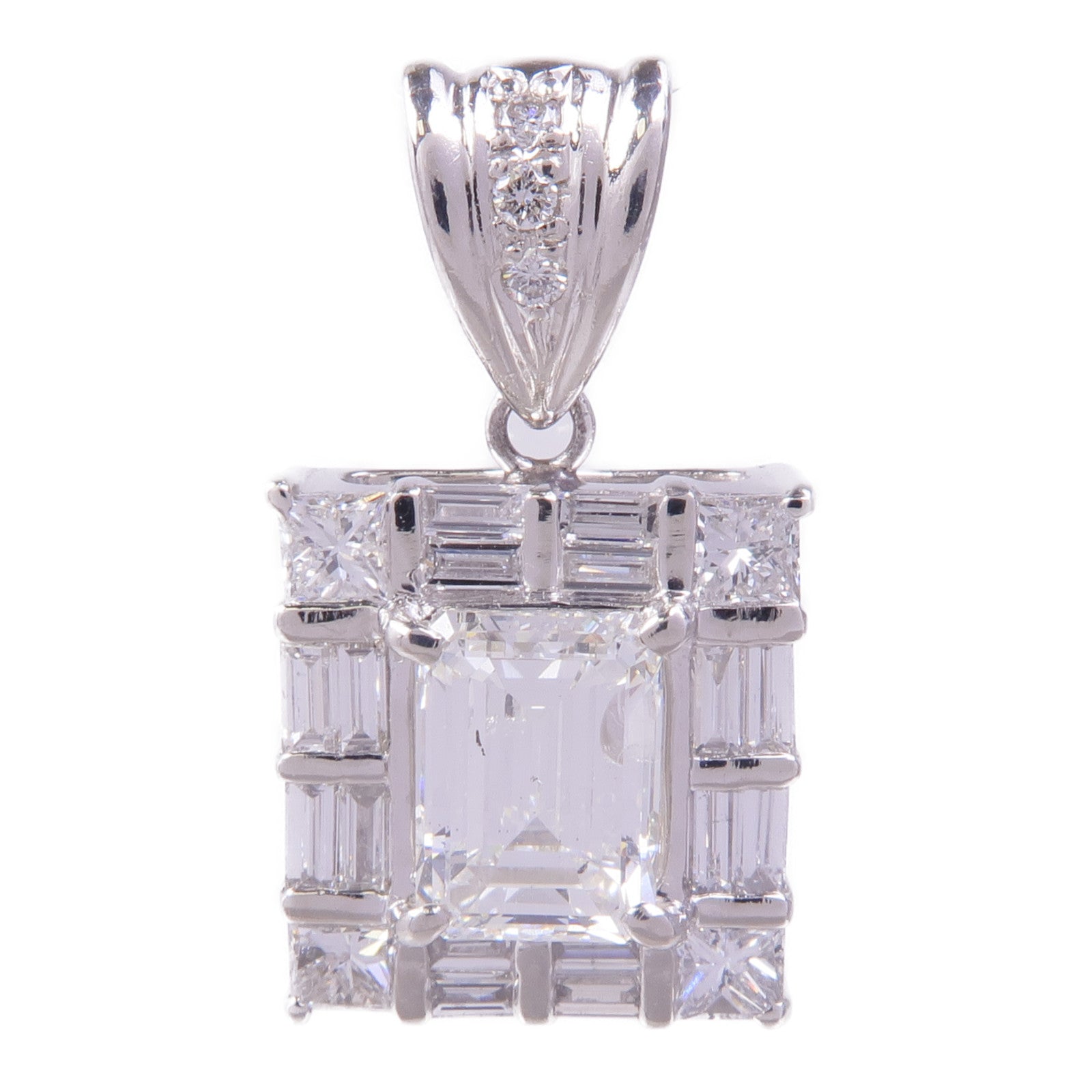 JEWELRY 【激減優惠】PT900鉑金Diamond Pendant Top鑽石吊墜