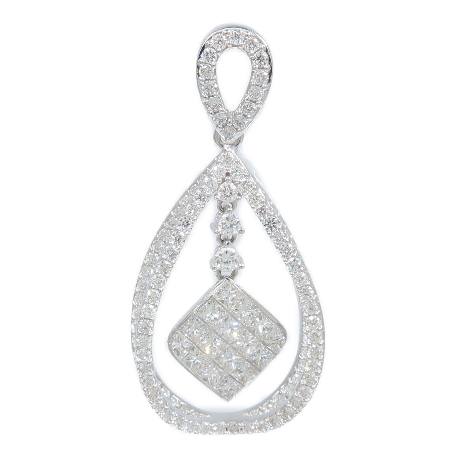 JEWELRY 18K白金Diamond Top吊墜