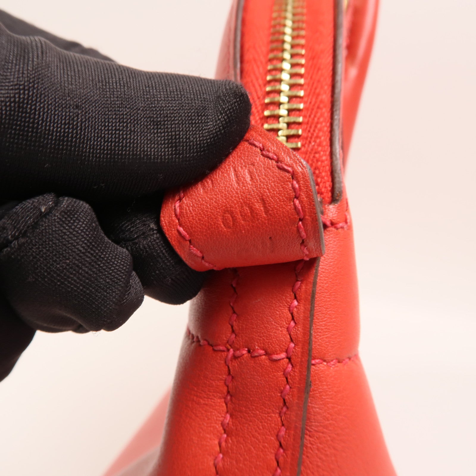 HERMES Swift皮革Bolide 27金扣手挽肩背兩用袋Rouge de Coeur