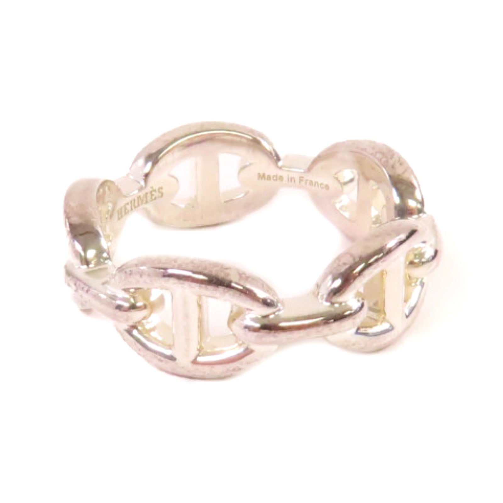 HERMES 925純銀Chaine D'Ancre Ring戒指#55/#7.25