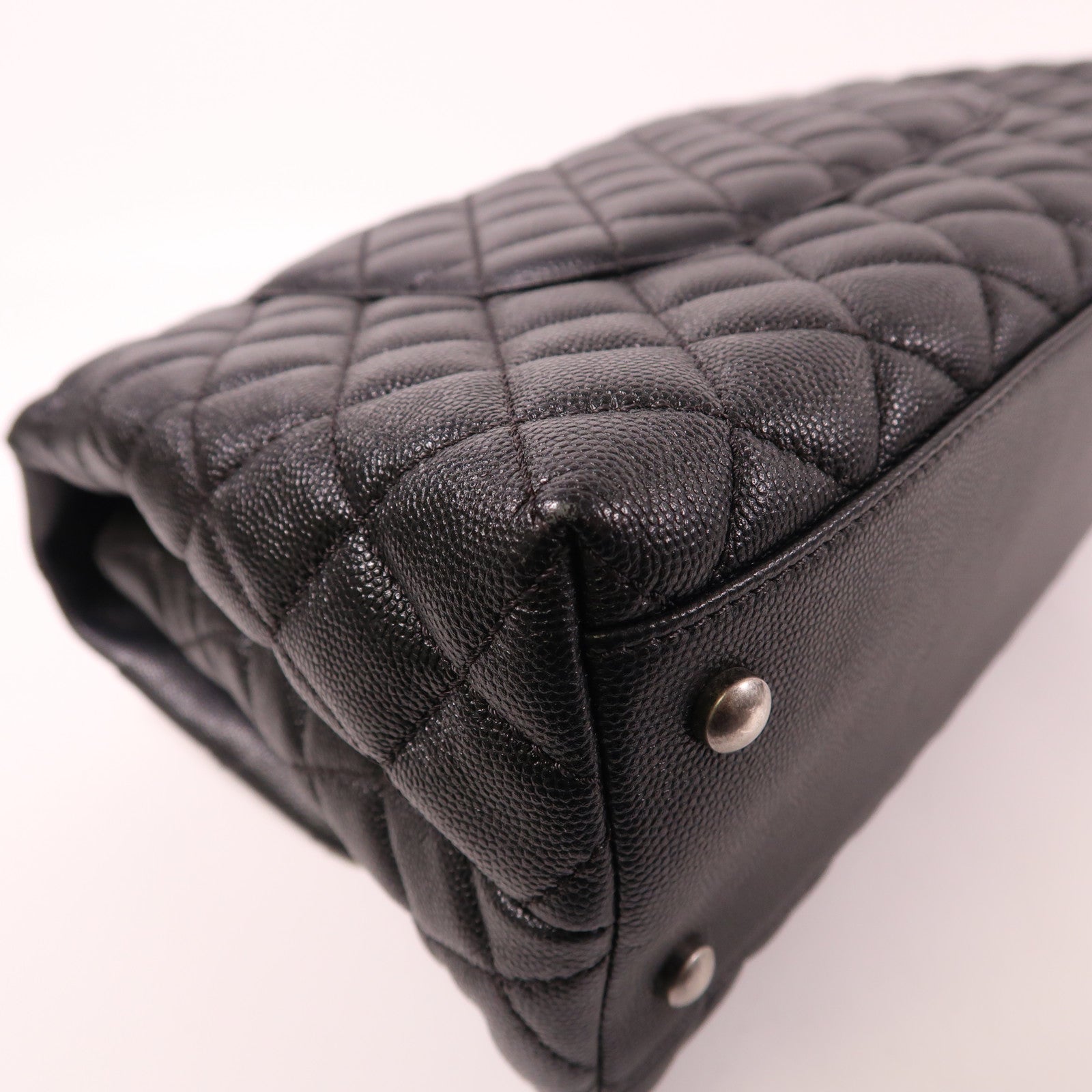 CHANEL 蜥蝪皮革/牛皮皮革Flap Bag With Top Handle手挽肩背兩用袋