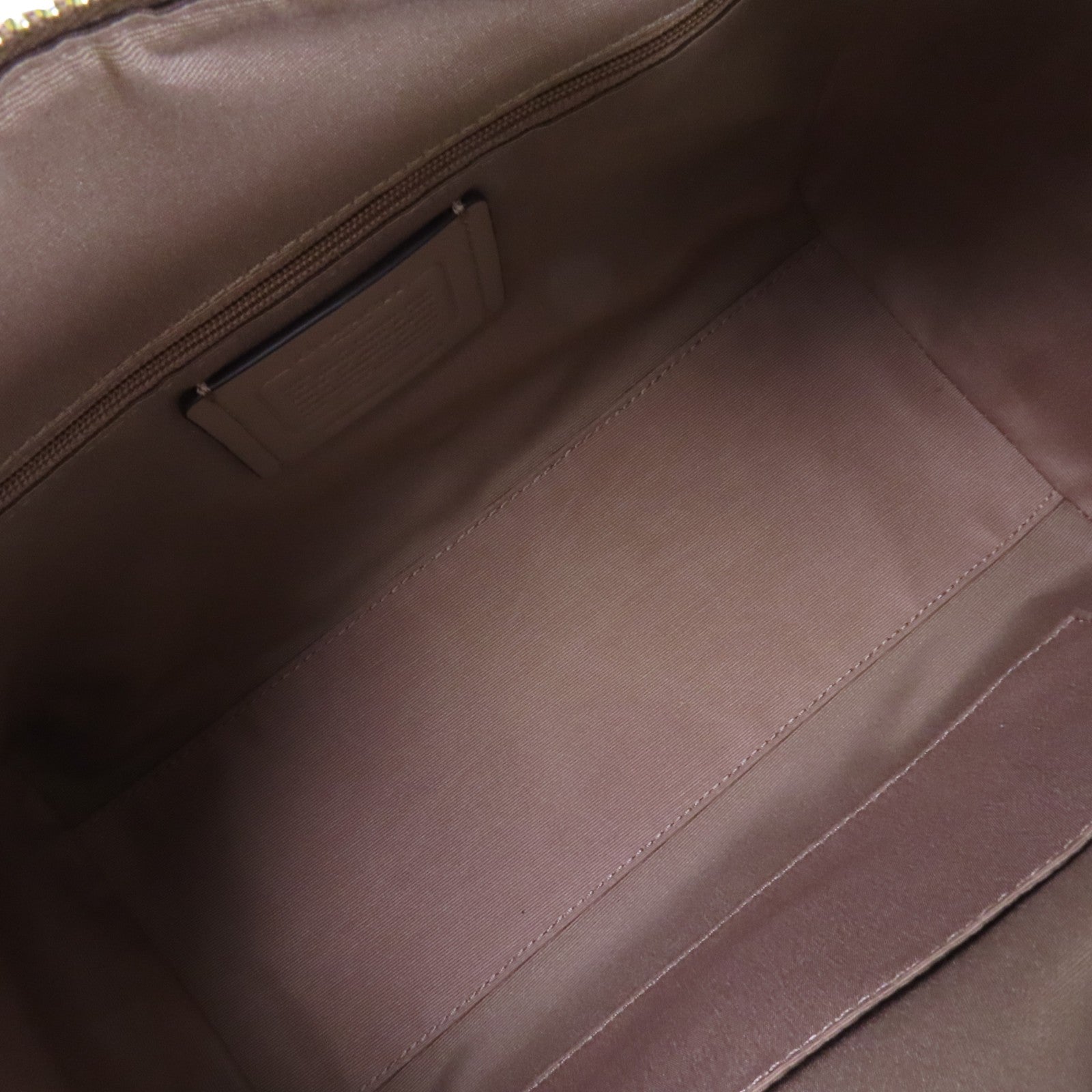 COACH 塗層帆布2Way Shoulder Bag金扣手挽肩背兩用袋