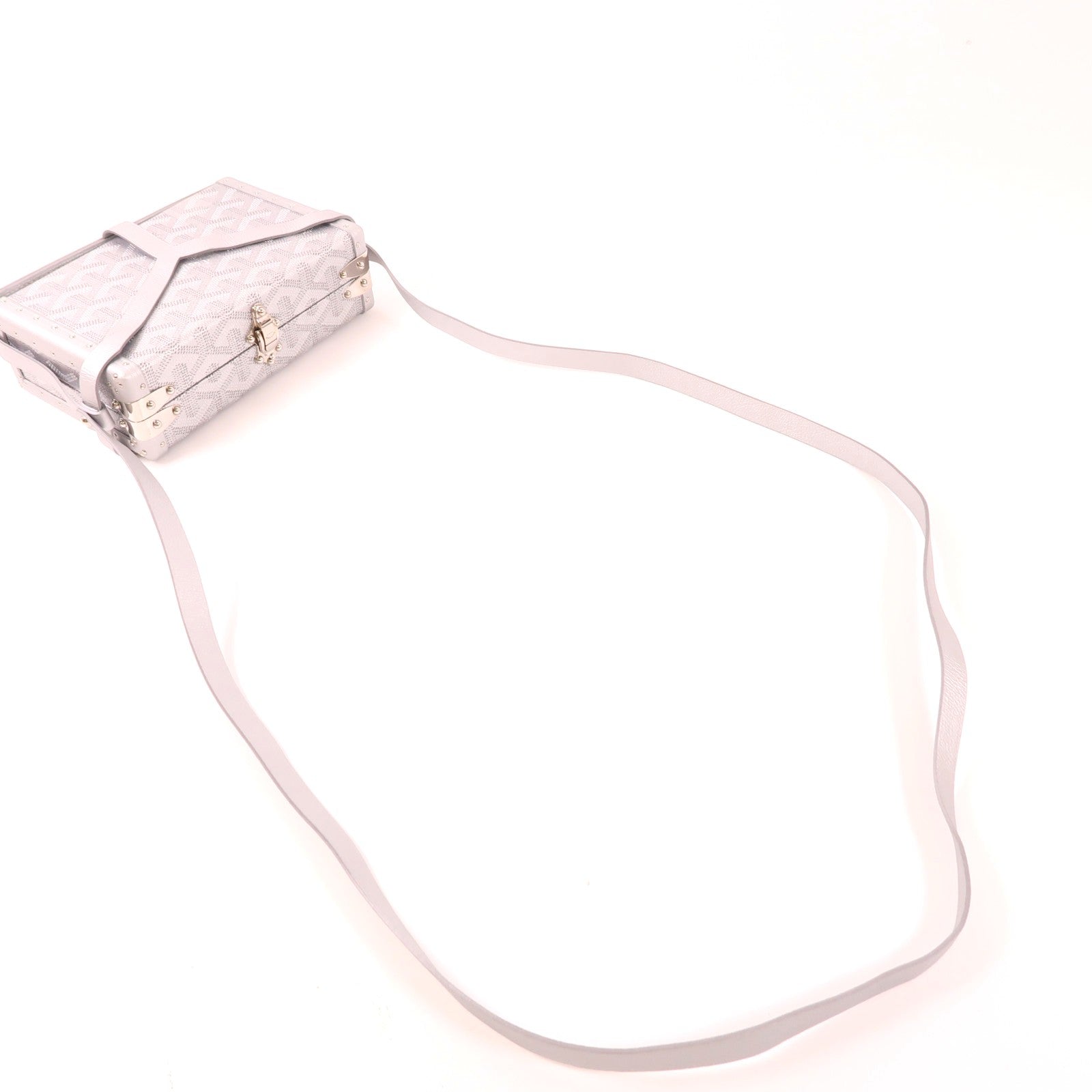 GOYARD 【激減優惠】塗層帆布Minaudiere Trunk Bag銀扣肩背袋