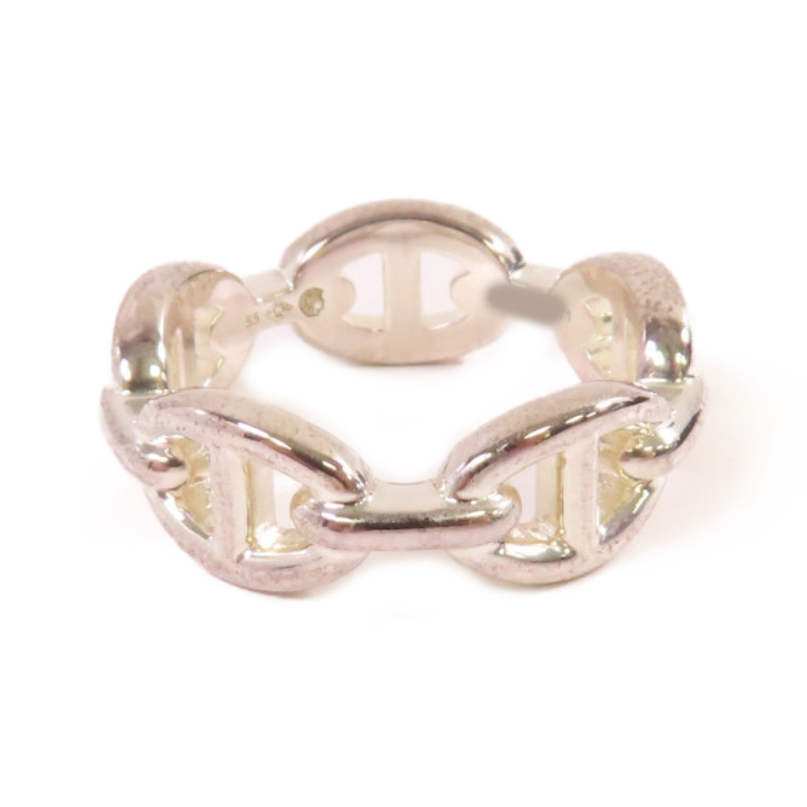 HERMES 925純銀Chaine D'Ancre Ring戒指#55/#7.25