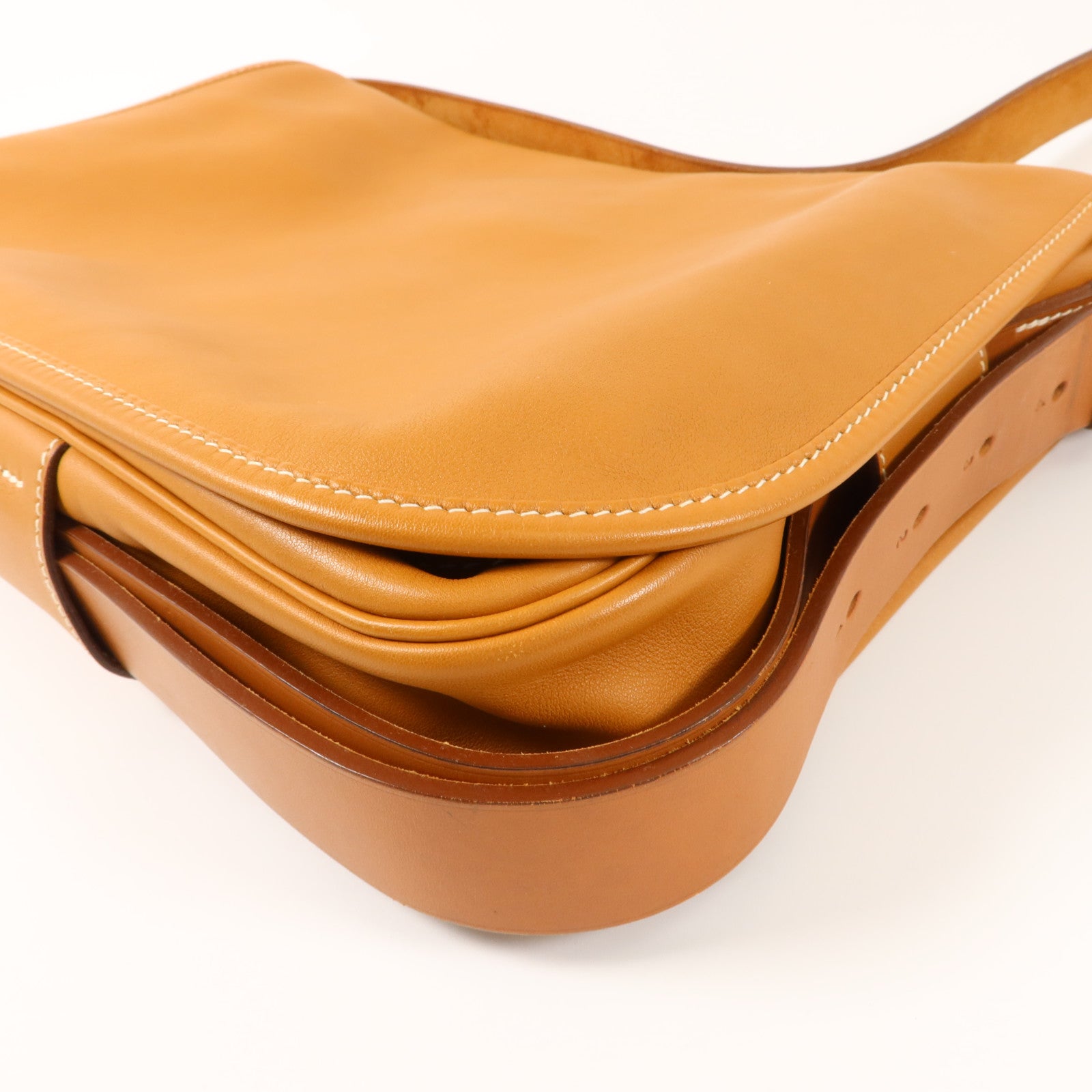 HERMES Swift皮革Barda 35肩背袋Gold