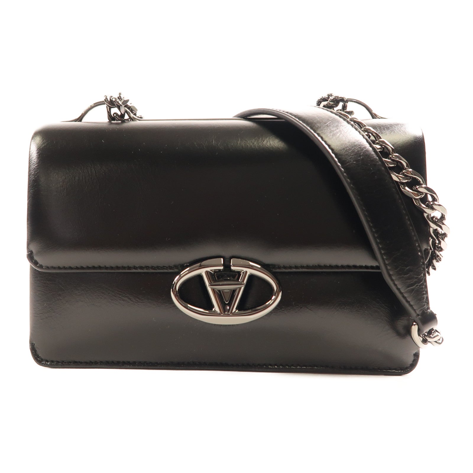 Valentino 牛皮皮革Small Vlogo Shoulder Bag肩背袋