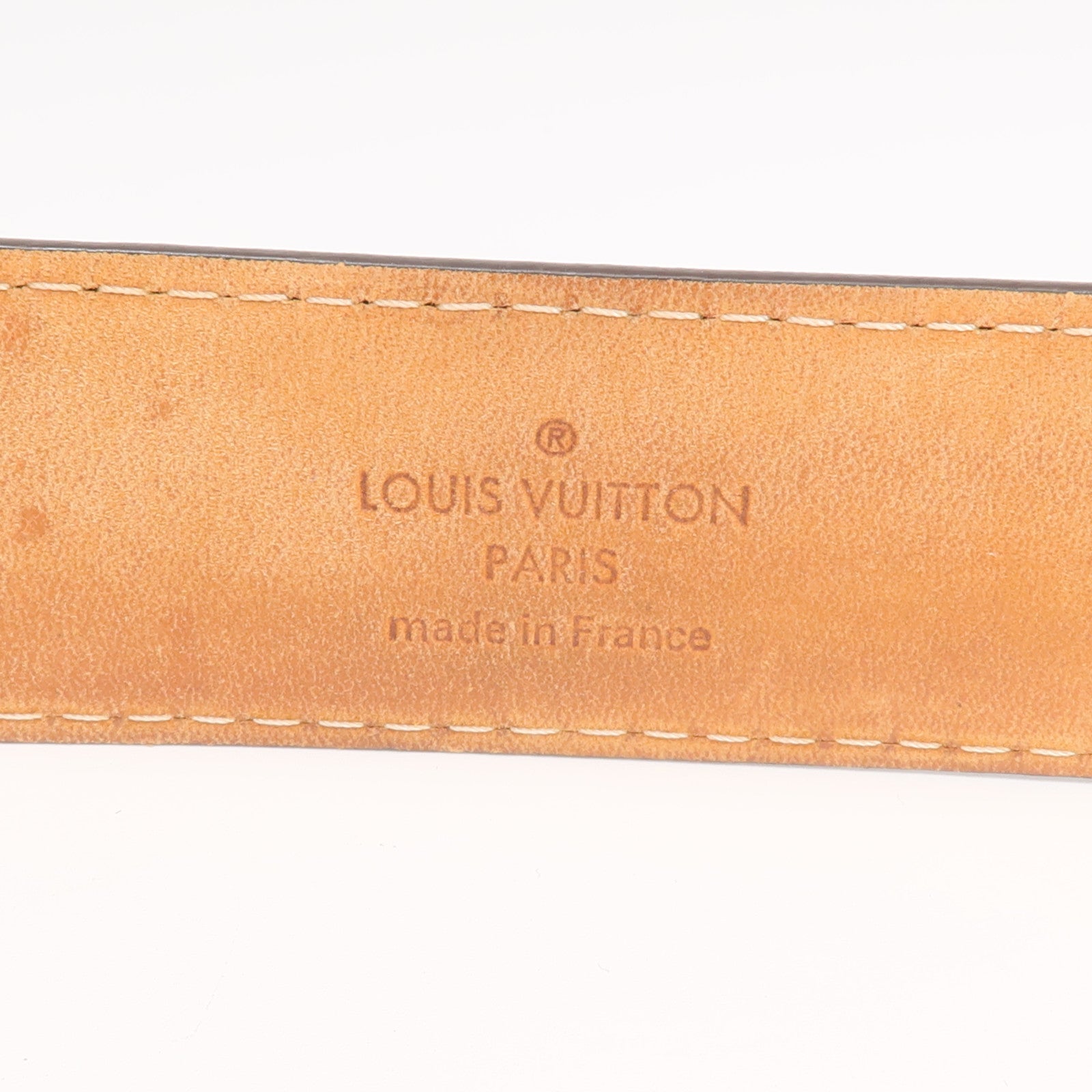 LOUIS VUITTON Damier Ceinture Ellipse Belt金扣皮帶