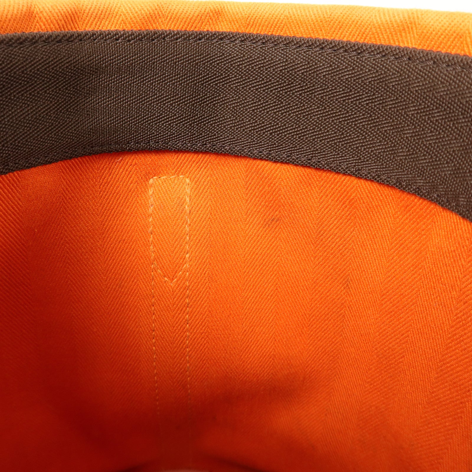 HERMES Toile Sac De Pansage Grooming Bucket Bag肩背袋Orange