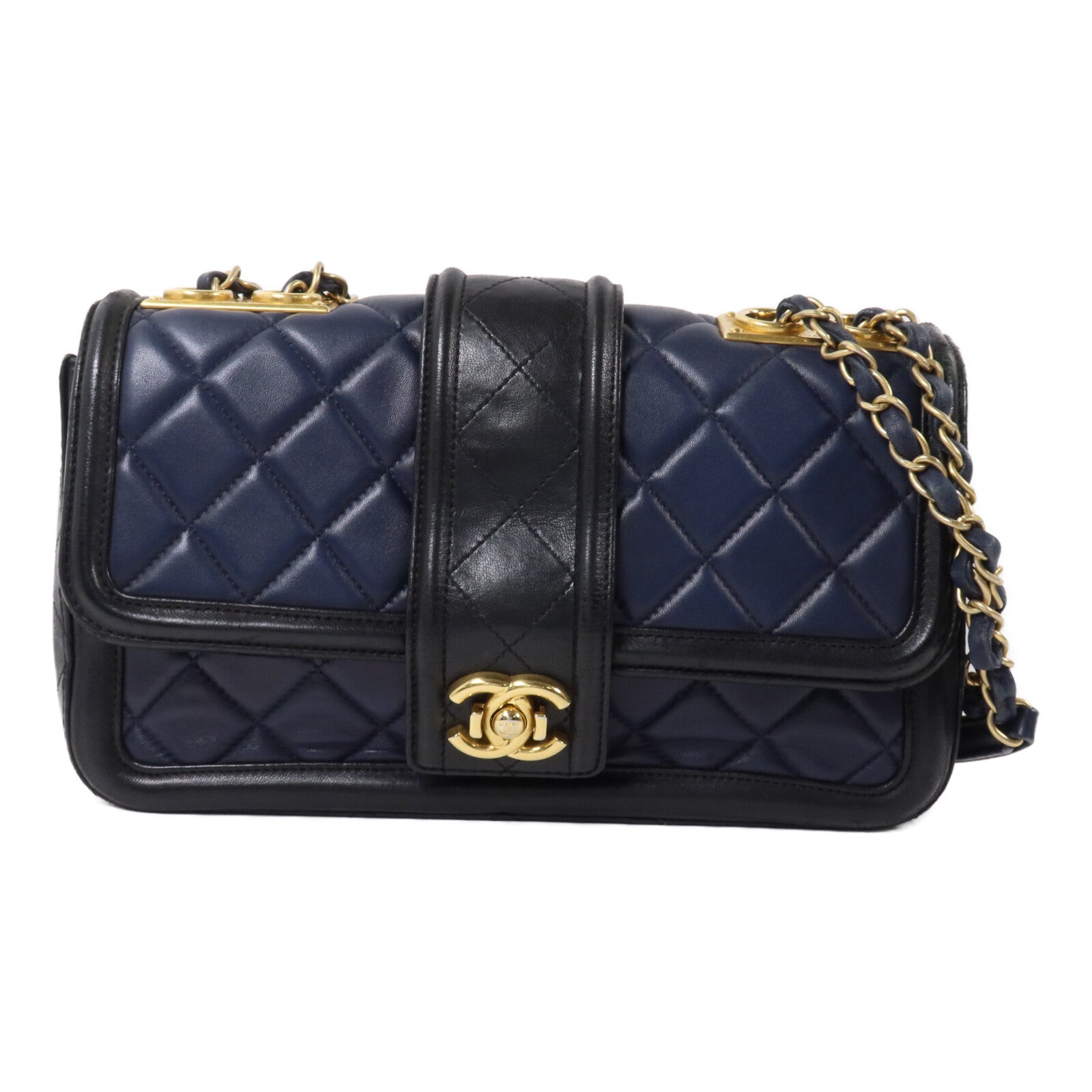 CHANEL 羊皮皮革Elegant CC Flap Bag鏈帶肩背袋