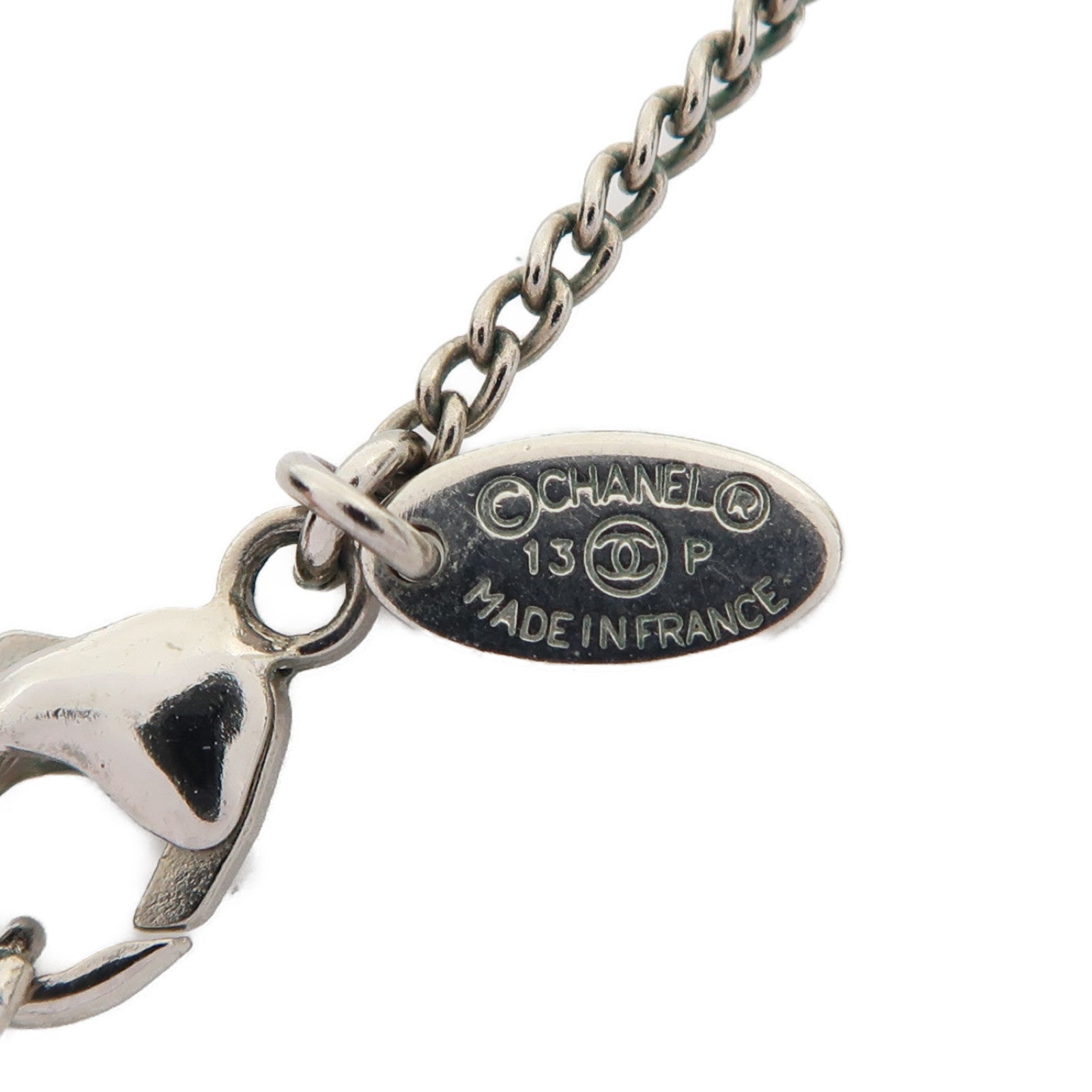 CHANEL 金屬Necklace項鍊銀色
