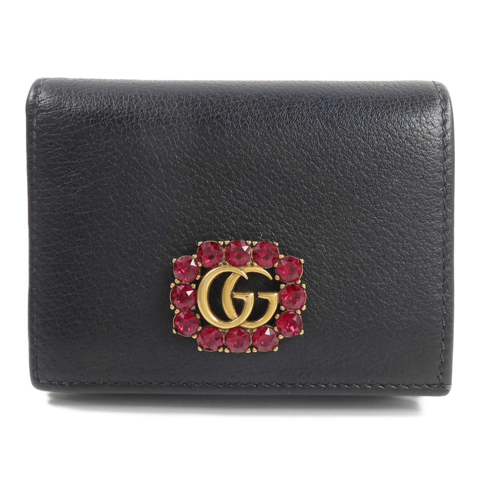 GUCCI 牛皮皮革GG Marmont Wallet錢包