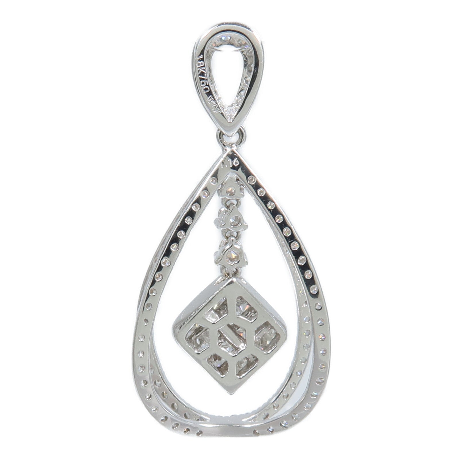 JEWELRY 18K白金Diamond Top吊墜