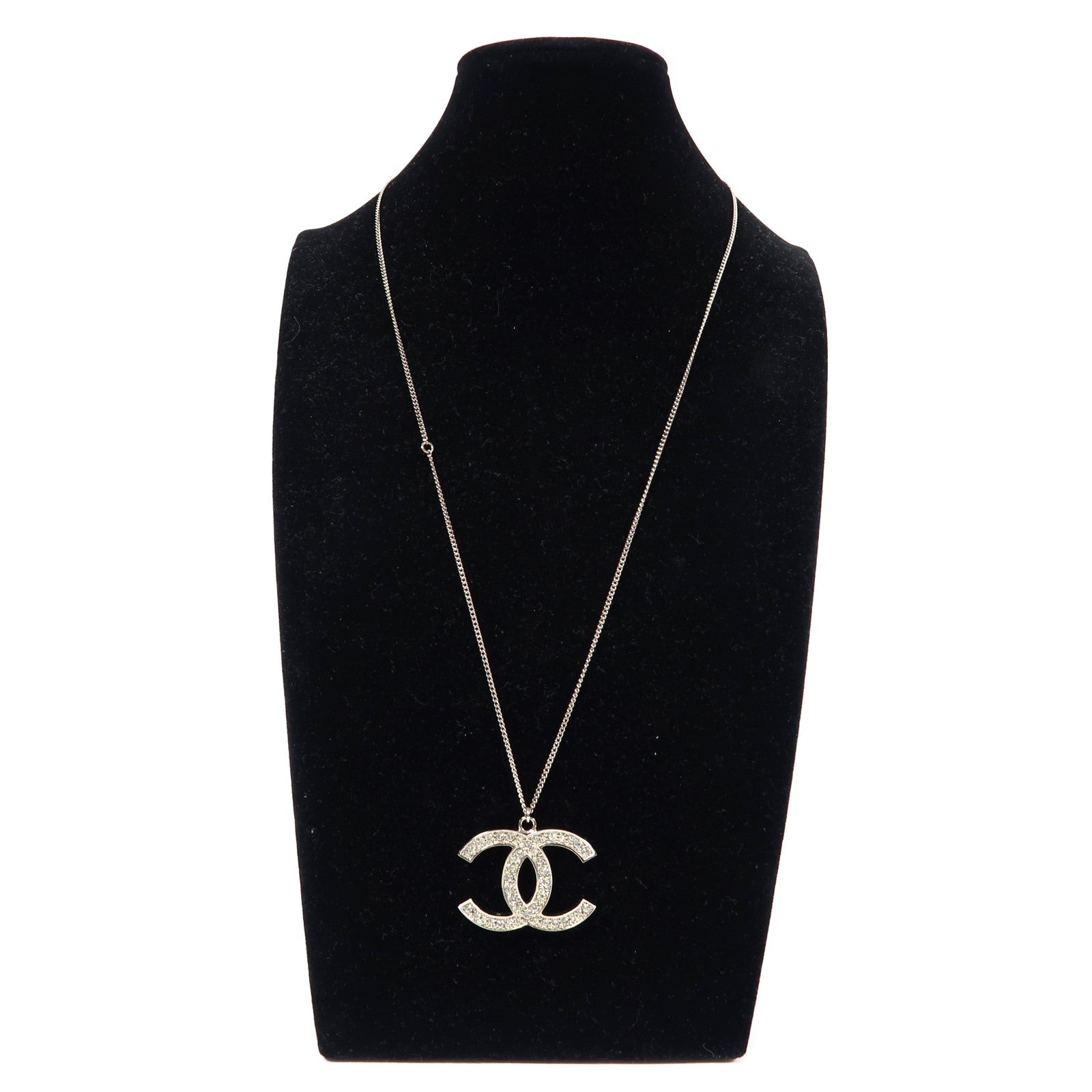 CHANEL 金屬Necklace項鍊銀色