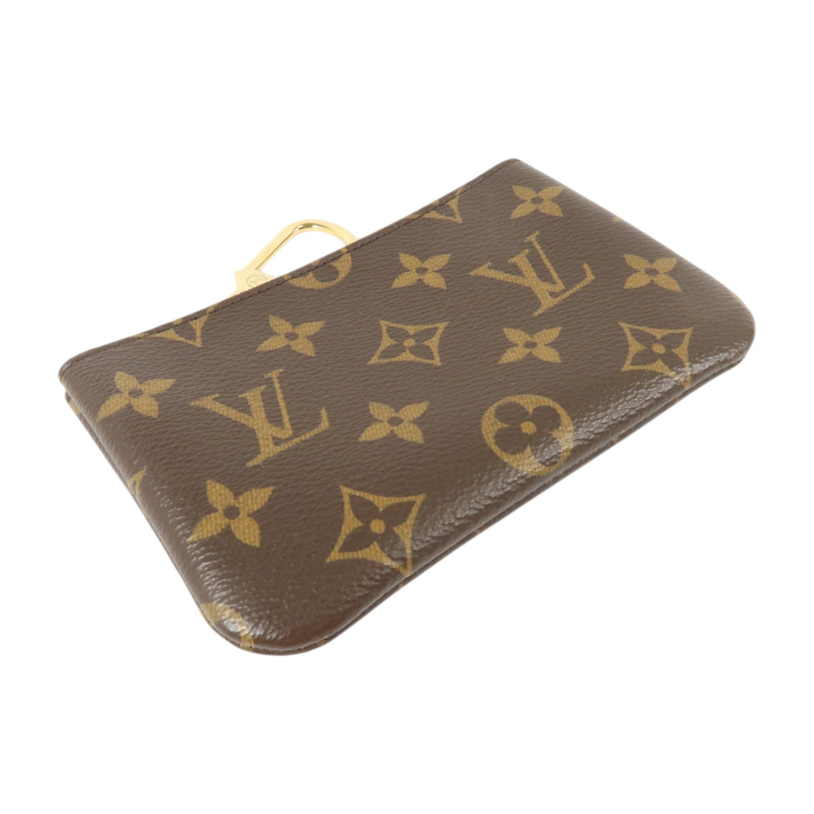 LOUIS VUITTON Monogram Key Pouch S金扣鎖匙套